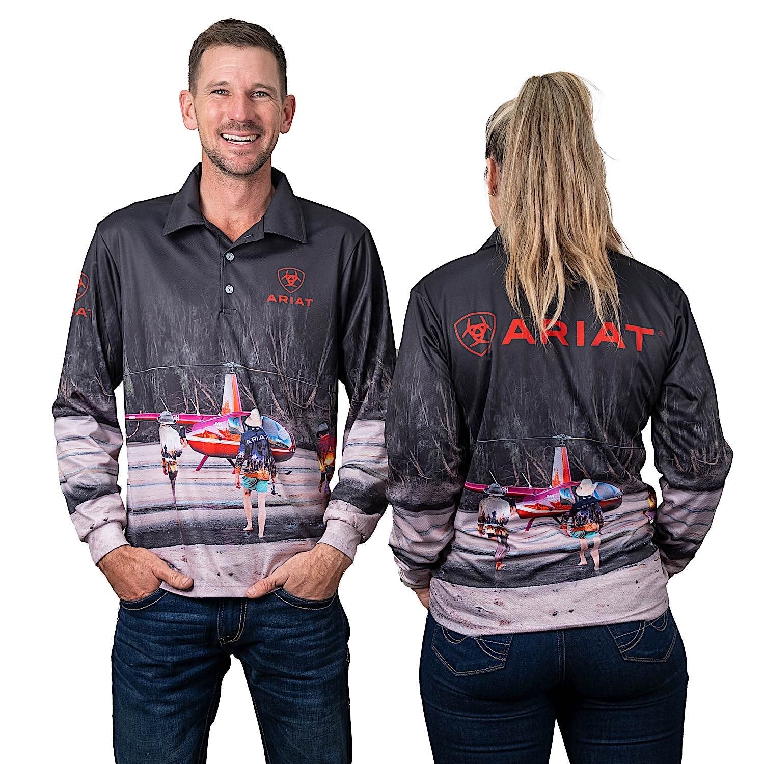Ariat Adult Fishing Shirt - Helifishing - Image 2