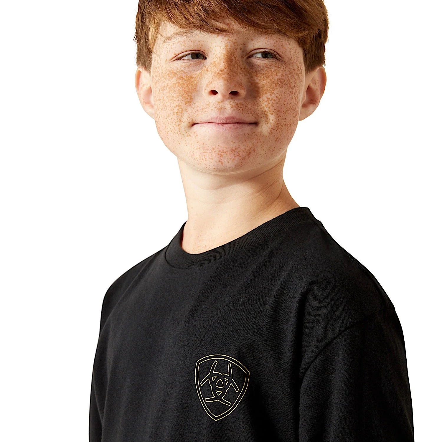 Ariat Boy's Easy Rider Long Sleeve T-Shirt - Black - Image 3