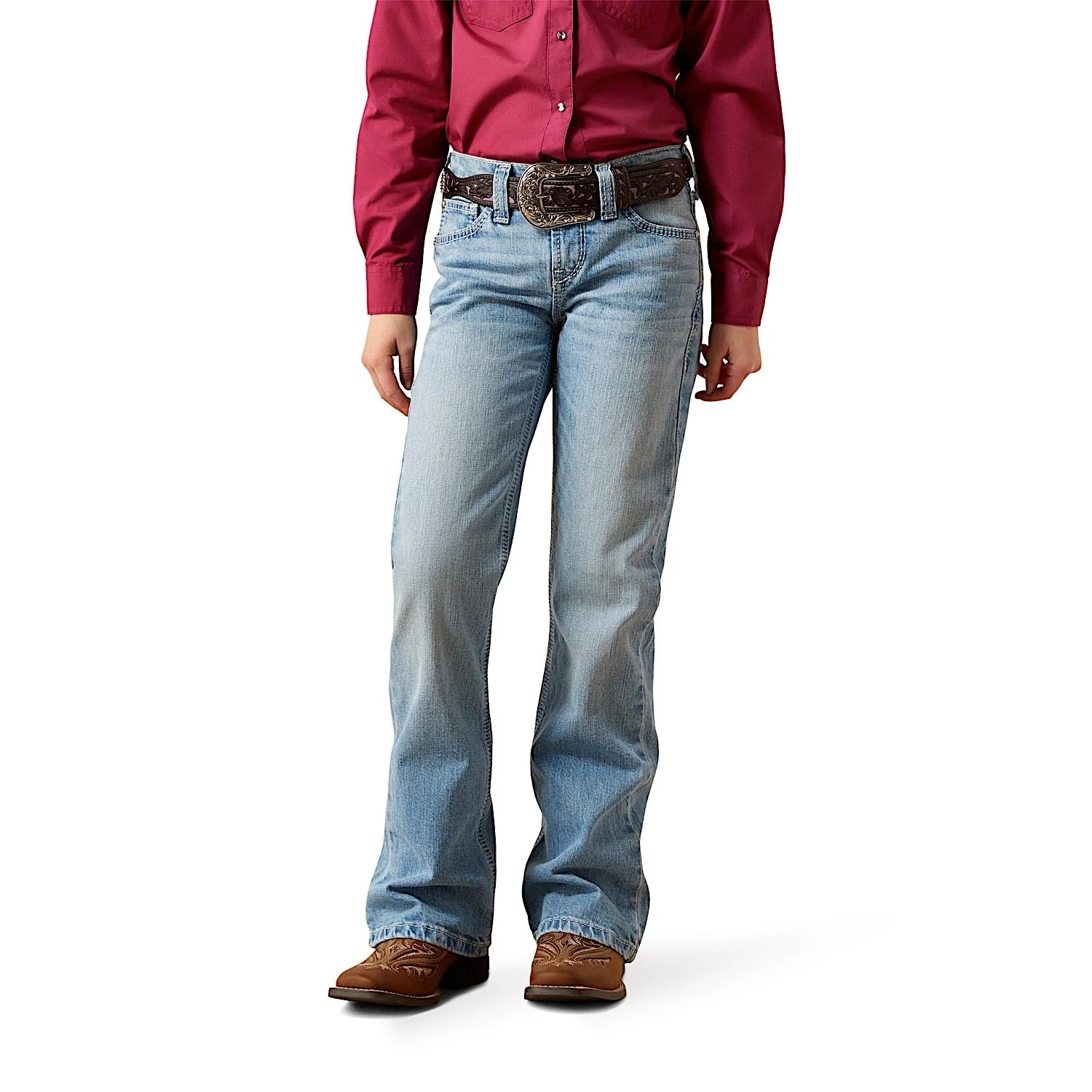 Ariat Girl's Aisha Boot Cut Jeans - Porto - Image 2