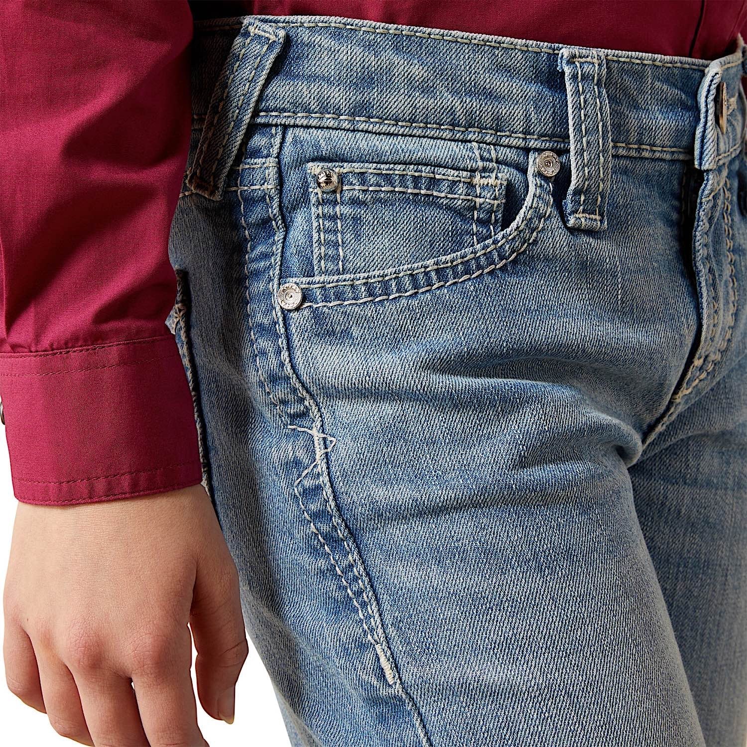 Ariat Girl's Aisha Boot Cut Jeans - Porto - Image 5