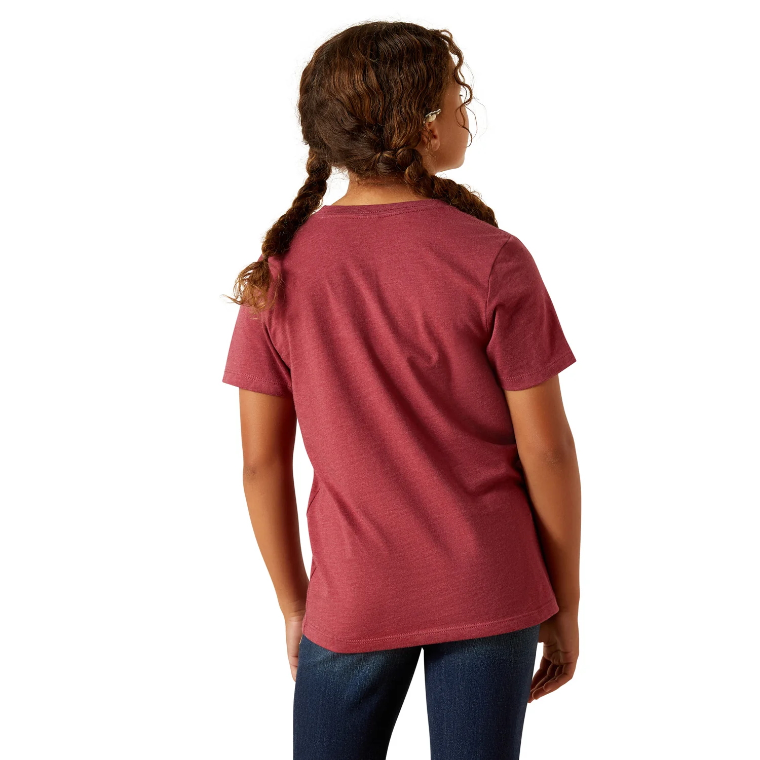 Ariat Girl's Grown Wild Tee - Cardinal - Image 2