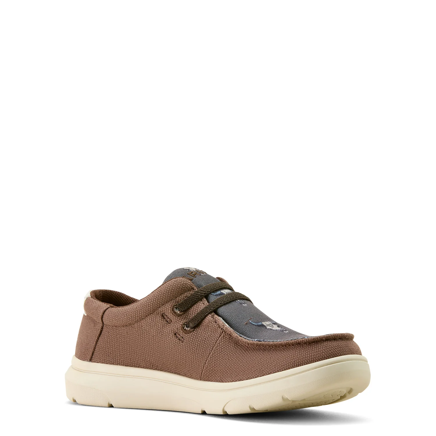 Ariat Kid's Hilo - Chocolate/Ariat Steer Heads - Image 3