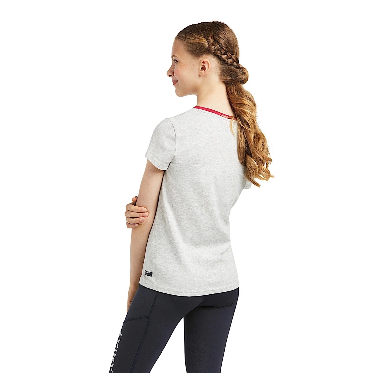 Ariat Kid's Unicorn Moon T-Shirt - Heather Grey - Image 2
