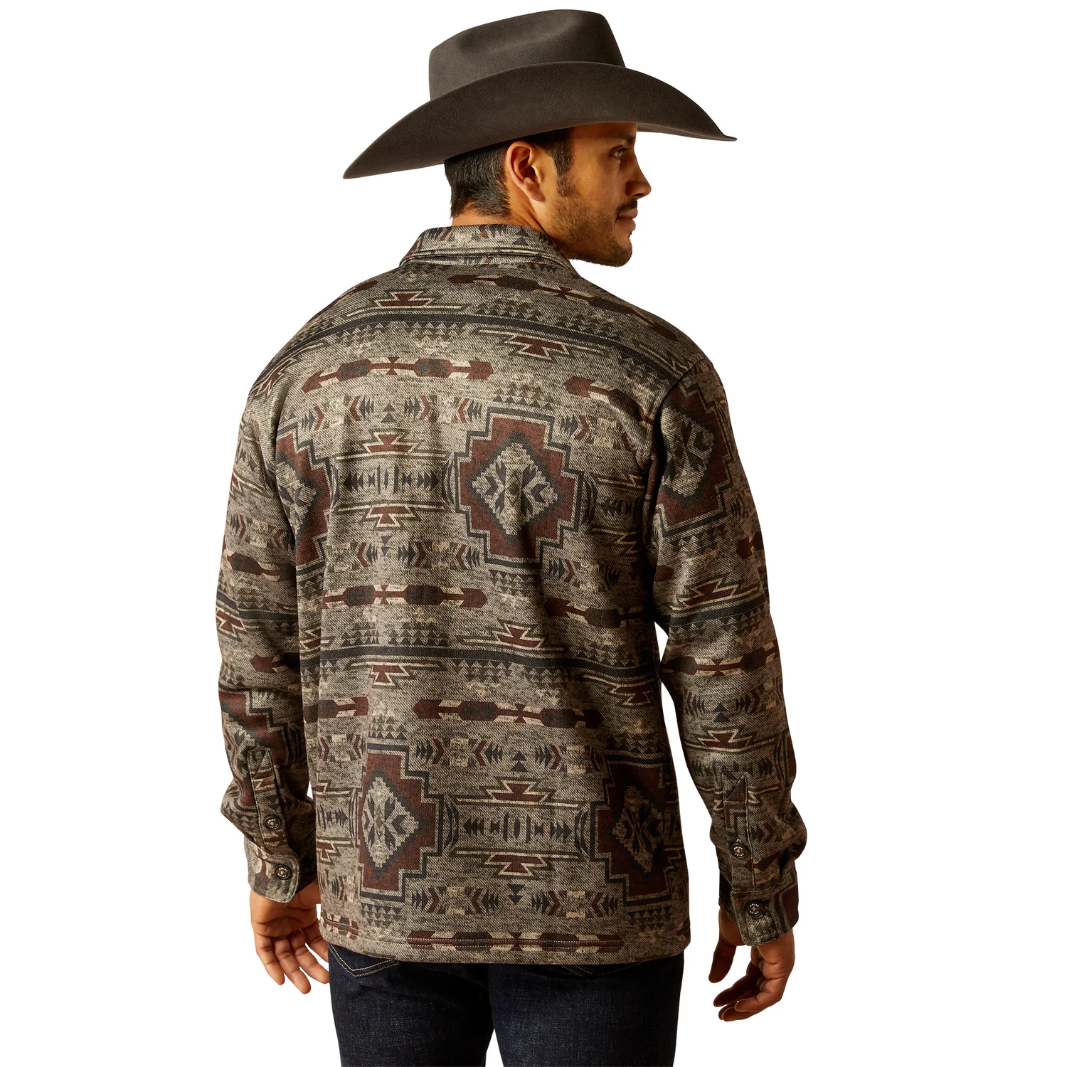 Ariat Men's Caldwell Printed Shirt Jacket - Brindle - Image 2