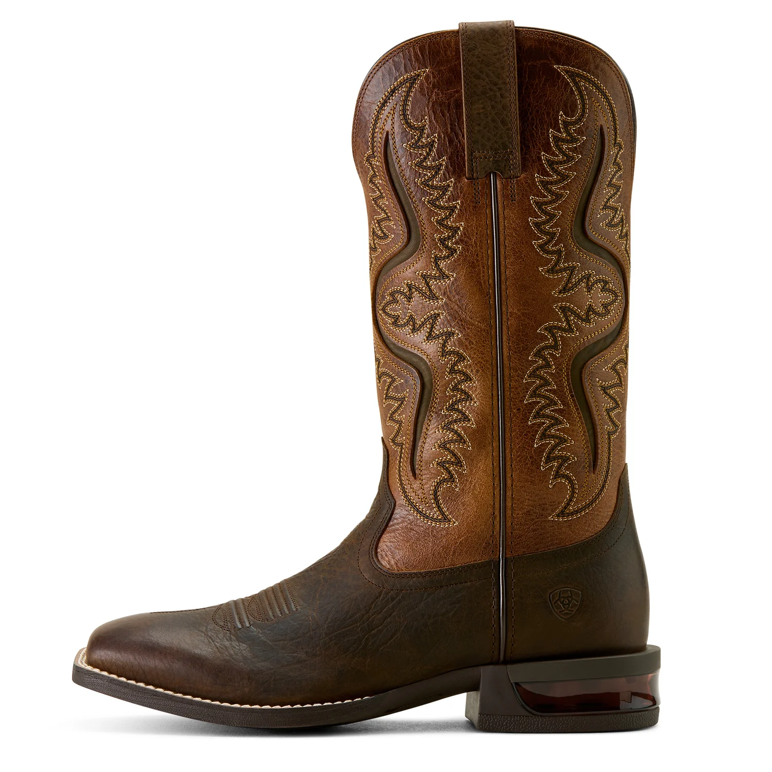 Ariat Men's Captivate Cowboy Western Boot - Dark Brown/Peanut Butter - Image 4
