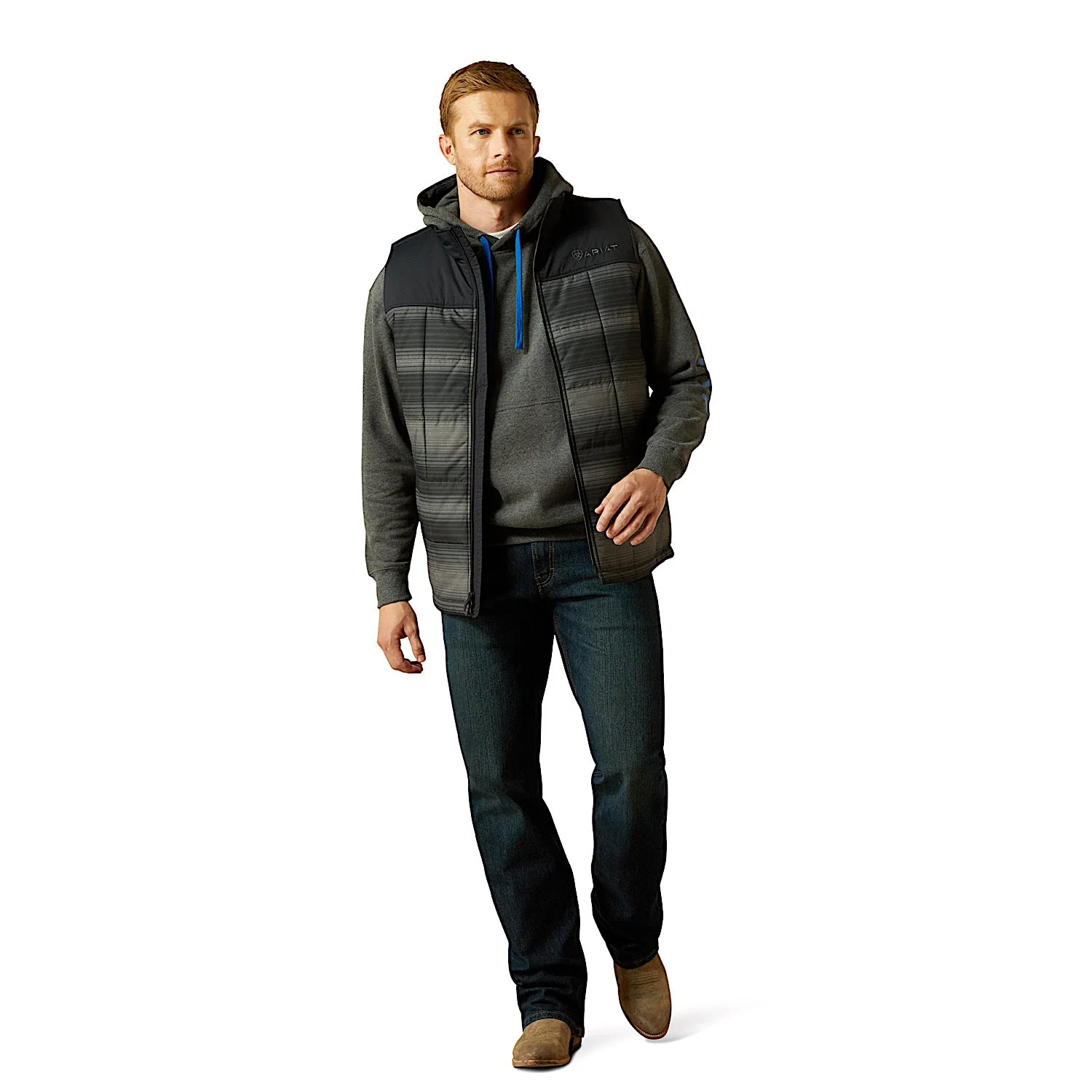 Ariat Men's Cruis Insulated Vest - Serape/Black - Image 3