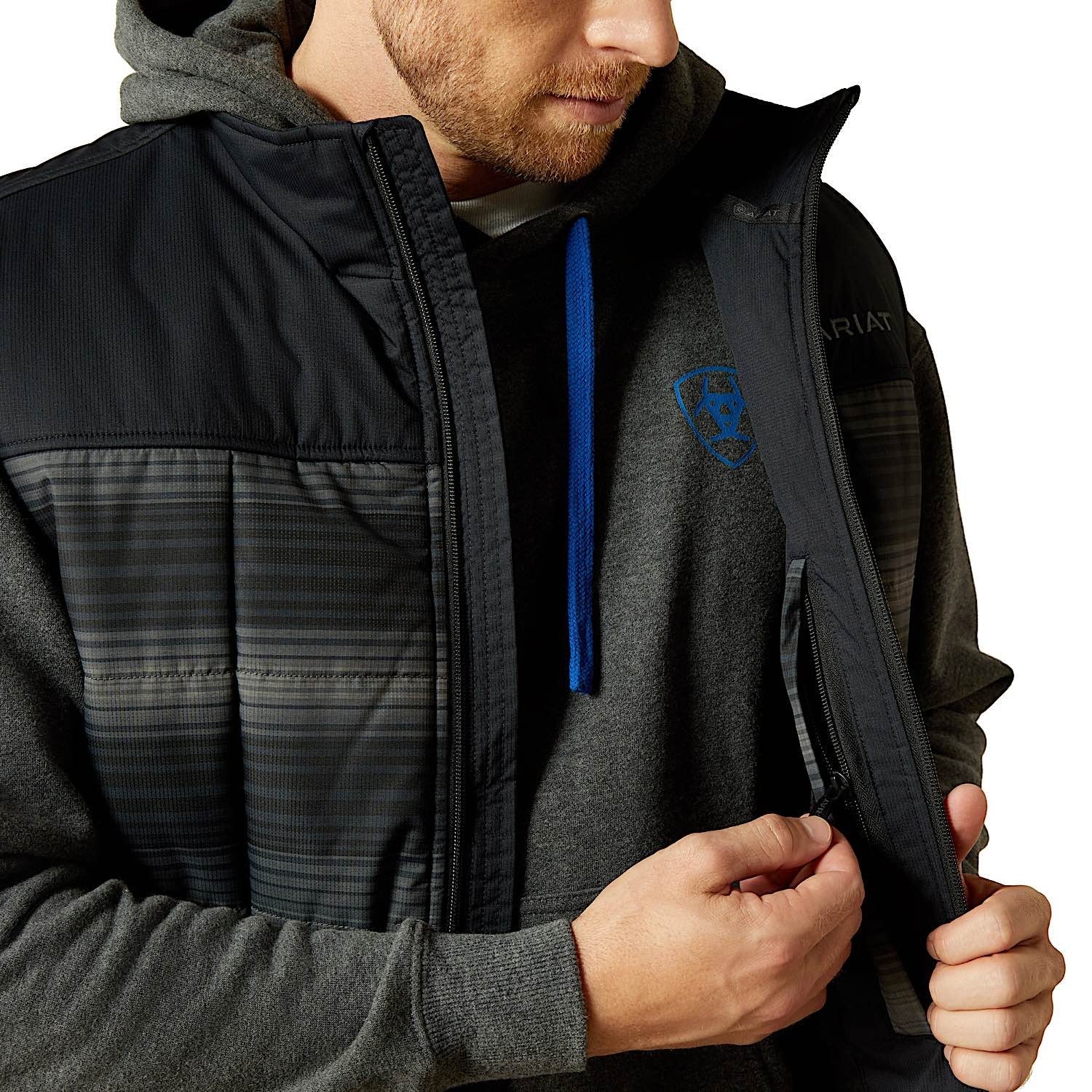 Ariat Men's Cruis Insulated Vest - Serape/Black - Image 4