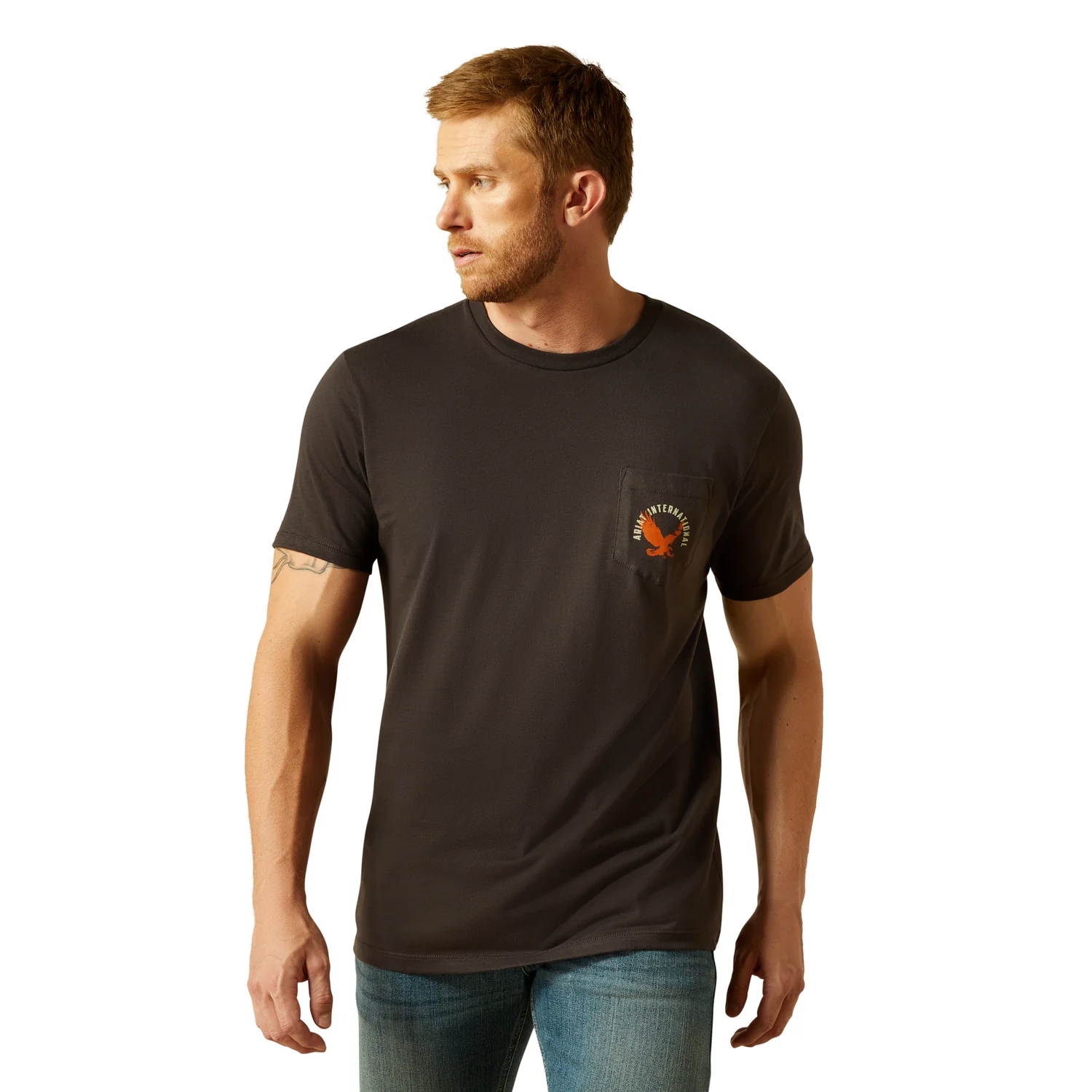 Ariat Men's Eagle Large Tee - Vintage Black