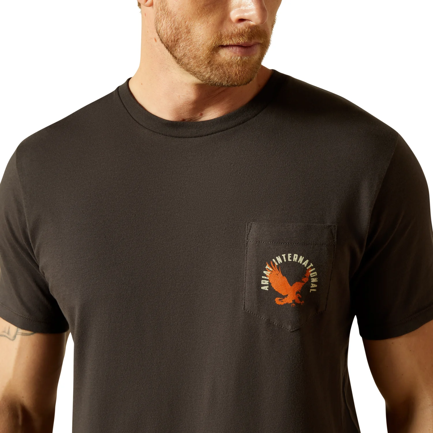 Ariat Men's Eagle Large Tee - Vintage Black - Image 2