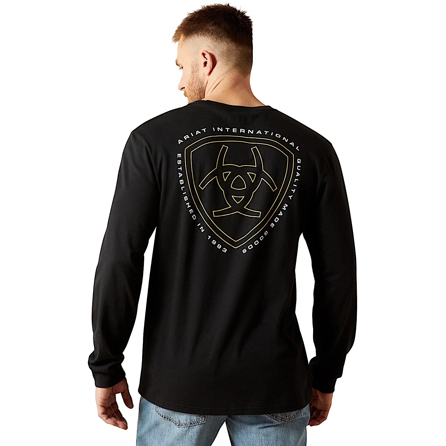 Ariat Men's Easy Rider Long Sleeve T-Shirt - Black