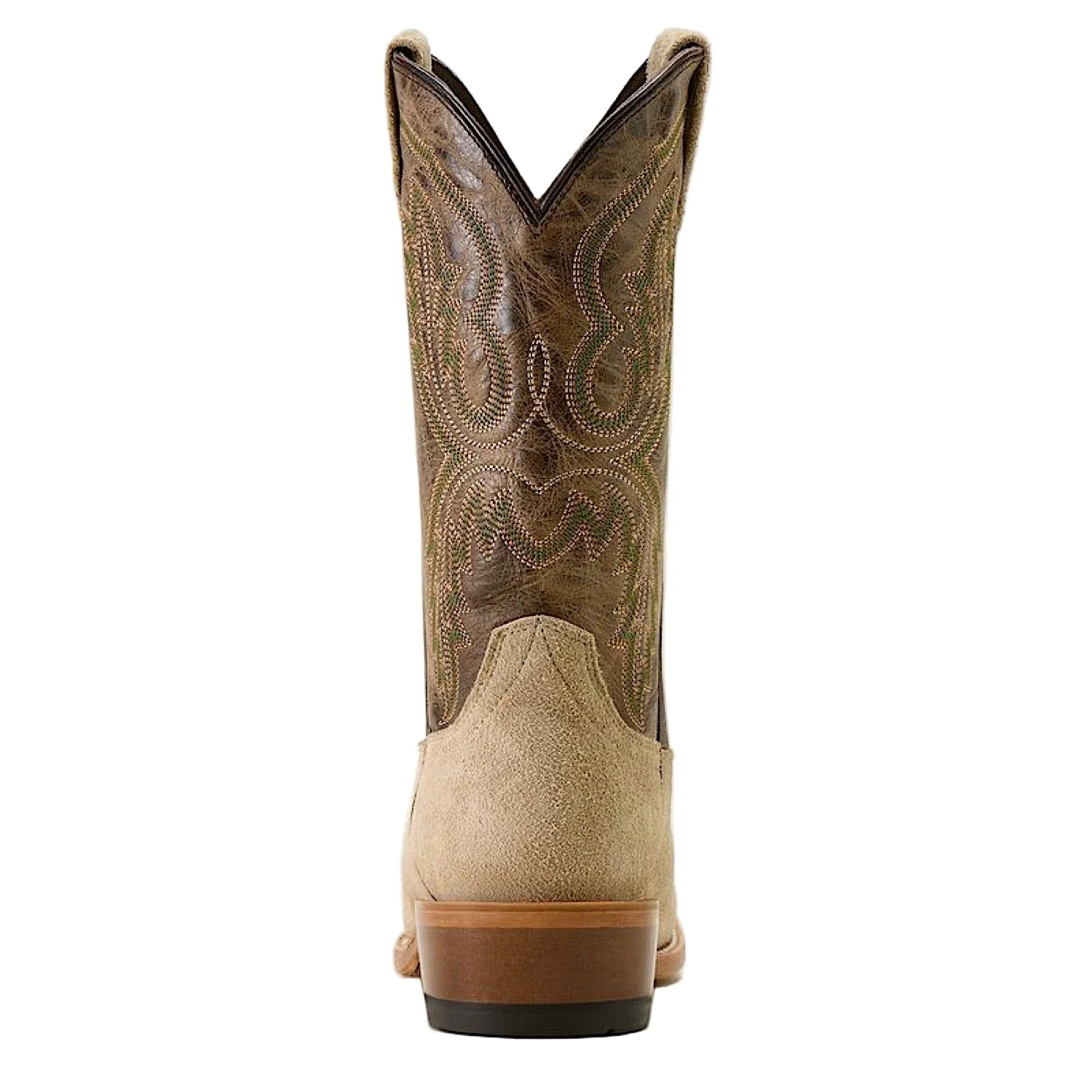 Ariat Men's Futurity Cashout Narrow Cutter Toe Cowboy Boot - Bone Roughout / Bitter Chocolate - Image 5