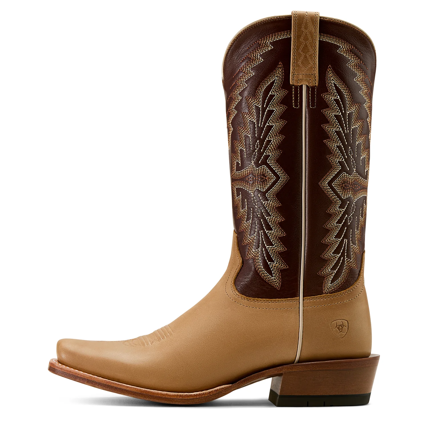 Ariat Men's Futurity Showman Western Boot - Flaxen Tan/Enduring Chocolate - Image 3