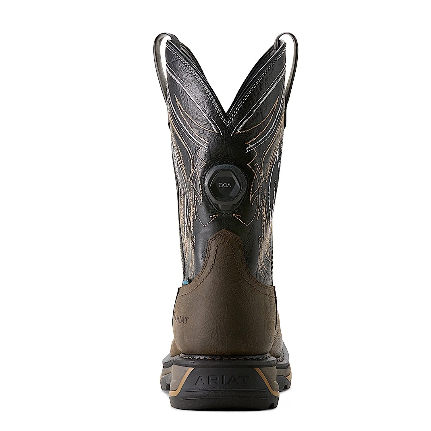 Ariat Men's H20 Big Rig Boa Work Boot - Iron Coffee/Black - Image 6