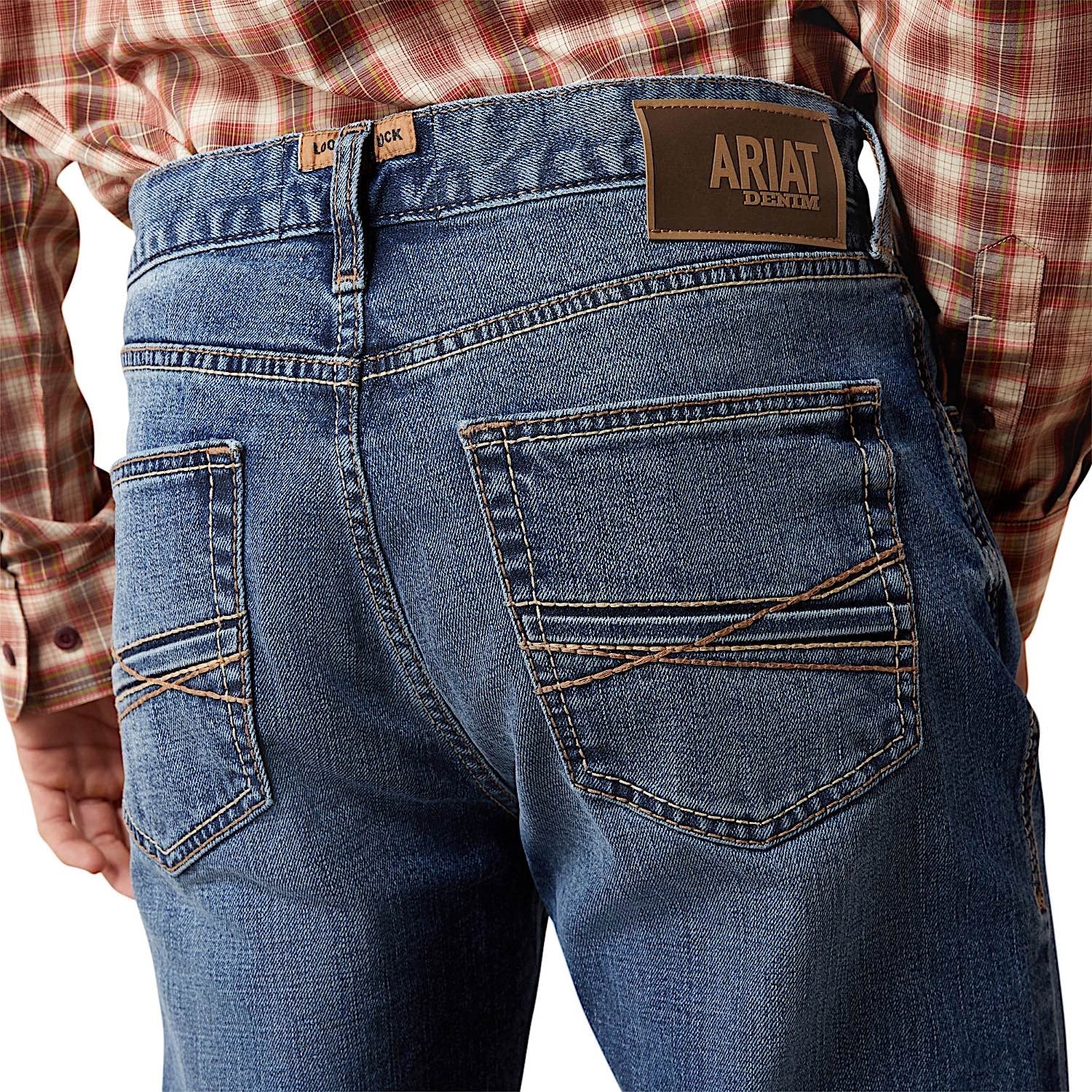 Ariat Men's High Rise M7 Straight Jean - Rebel Livermore - Image 6