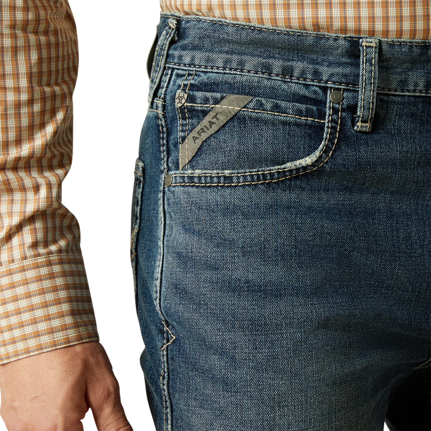 Ariat Men's High Rise M7 Straight Jean - Sawyer Norris - Image 4