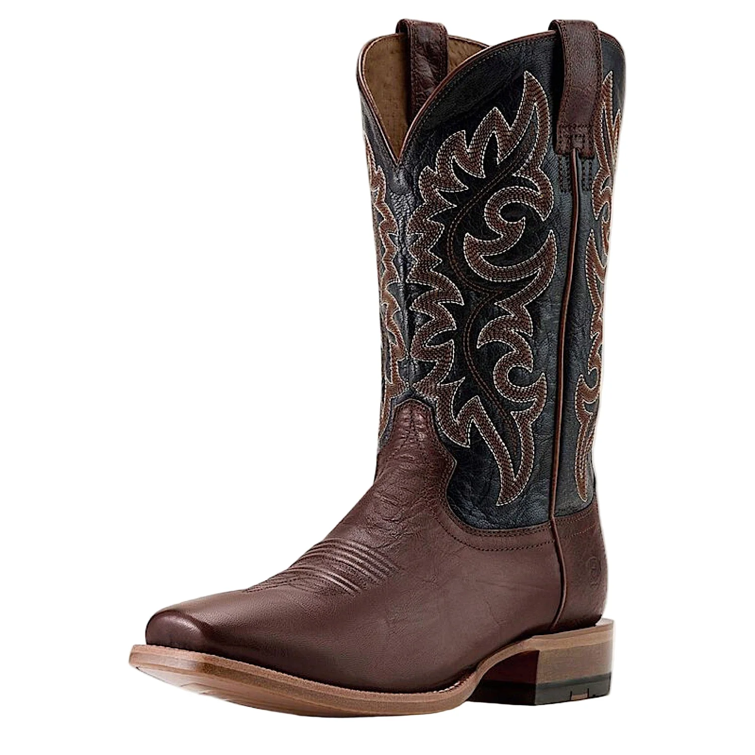 Ariat Men's Highbluff ST Cowboy Boot - Hickory Smoke / Bayou Black