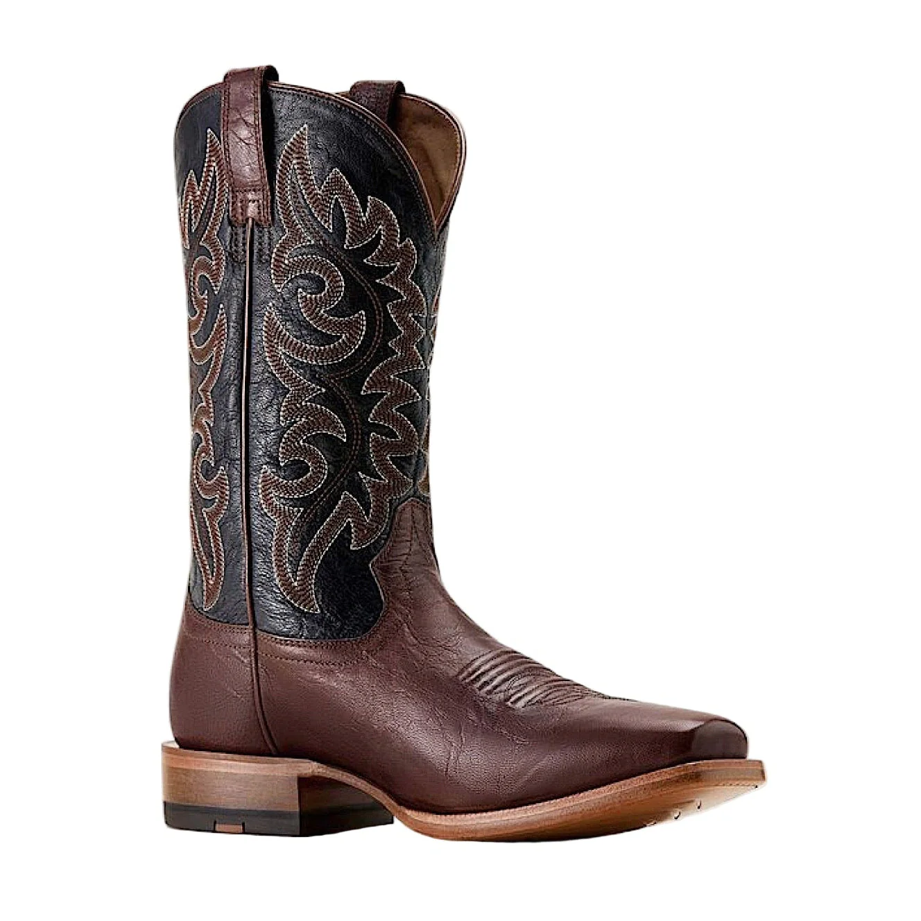 Ariat Men's Highbluff ST Cowboy Boot - Hickory Smoke / Bayou Black - Image 6