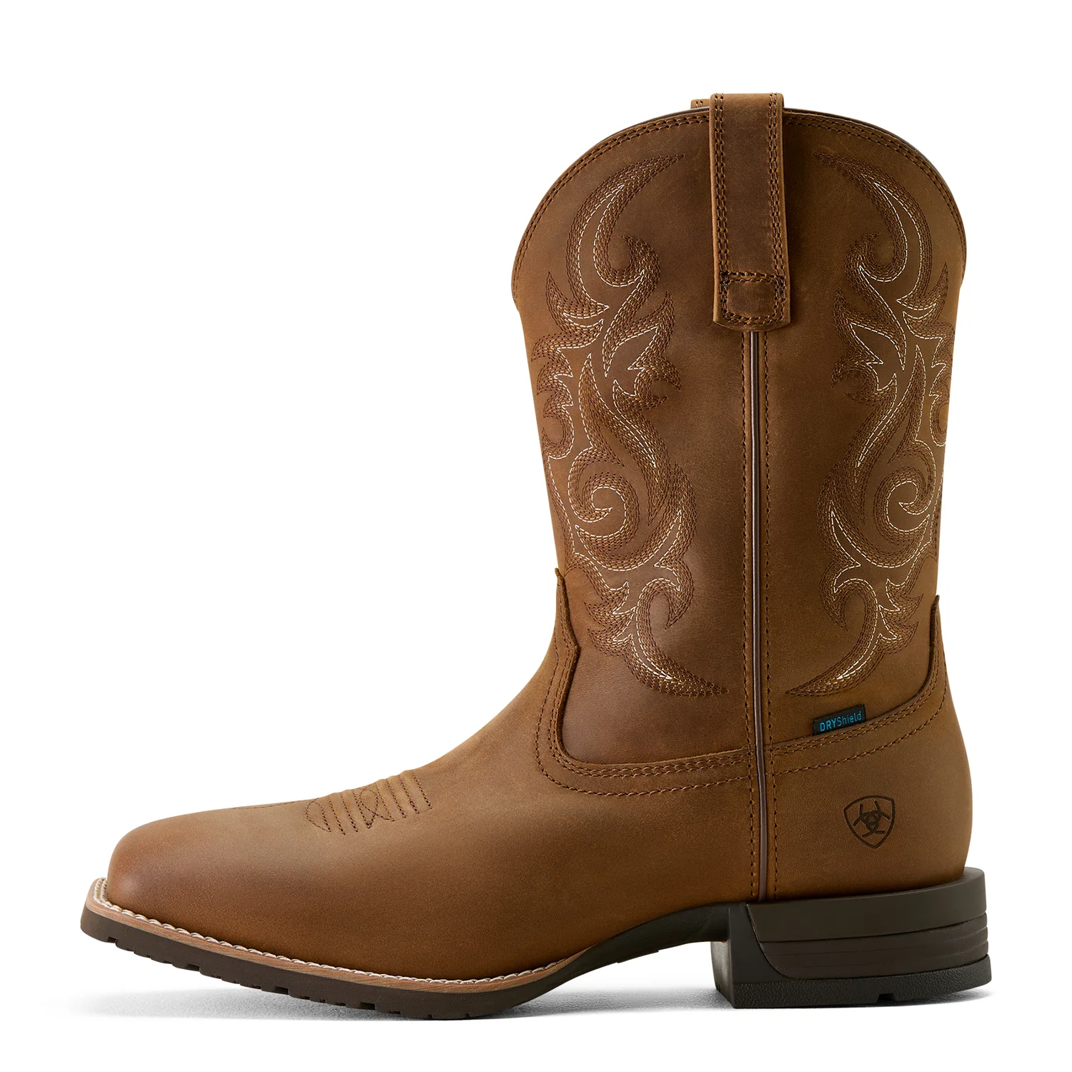 Ariat Men's Hybrid Ranchway Waterproof Cowboy Boot - Distressed Brown - Image 3