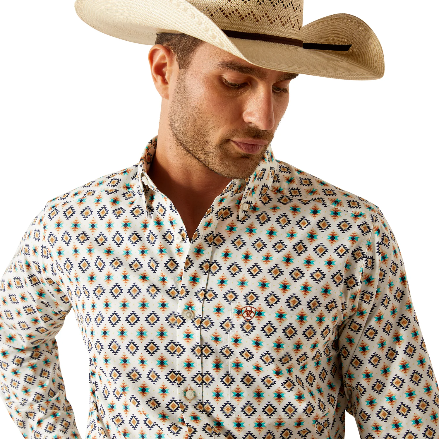 Ariat Men's Judas Fitted Shirt - Blue - Image 3