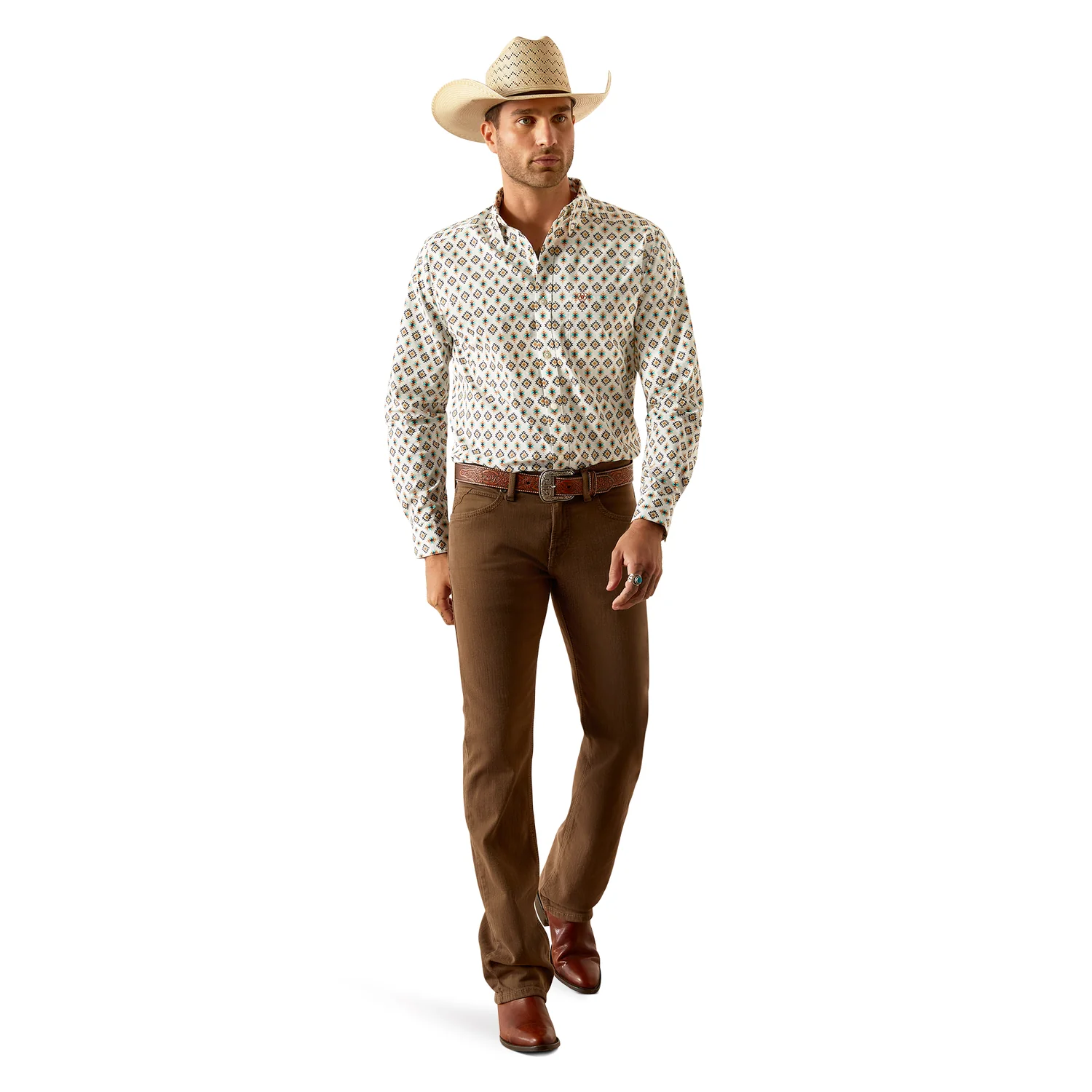Ariat Men's Judas Fitted Shirt - Blue - Image 4