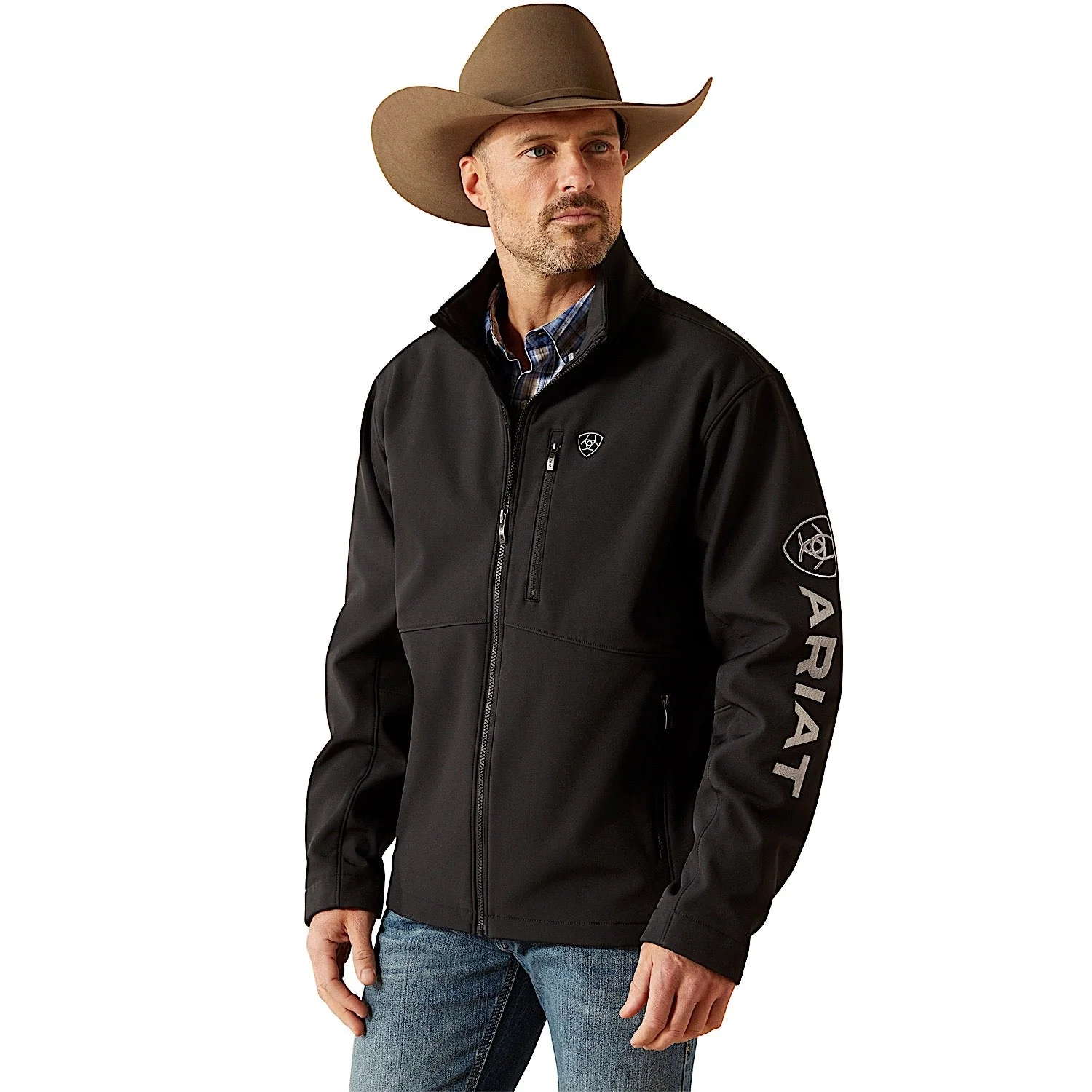 Ariat Men's Logo Softshell Jacket - Black