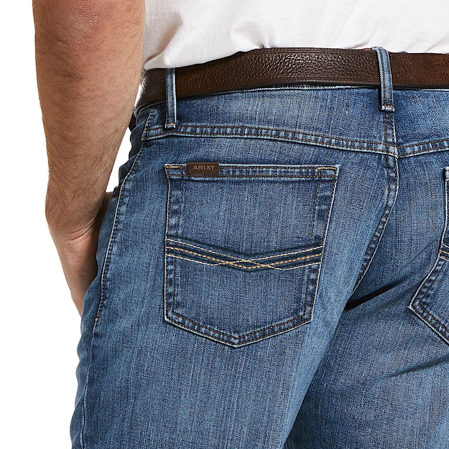 Ariat Men's M2 Stretch Relaxed Legacy Boot Cut Jeans - Brandon - Image 2