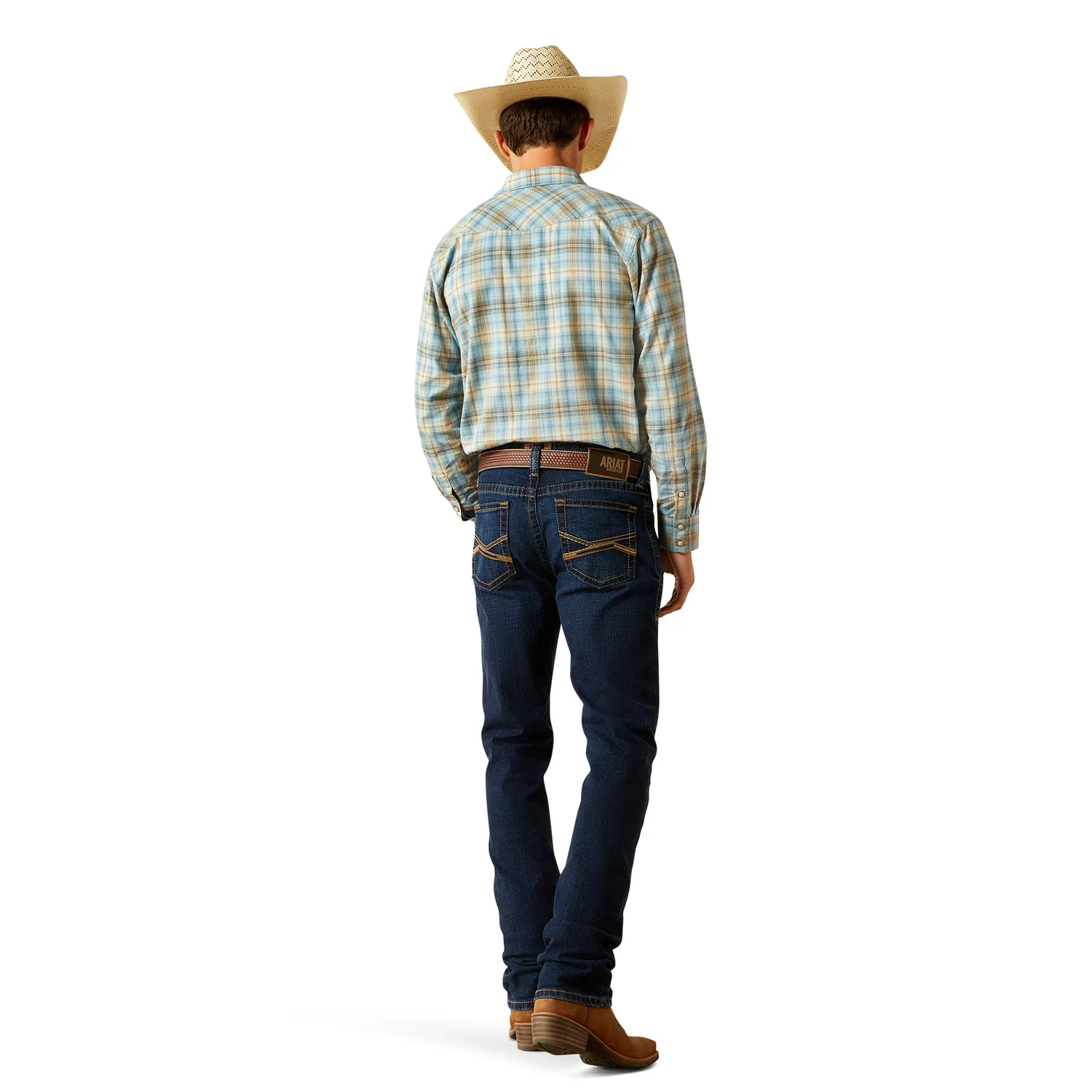 Ariat Men's M8 Modern Shawn Slim Leg Jeans - Brenham - Image 2
