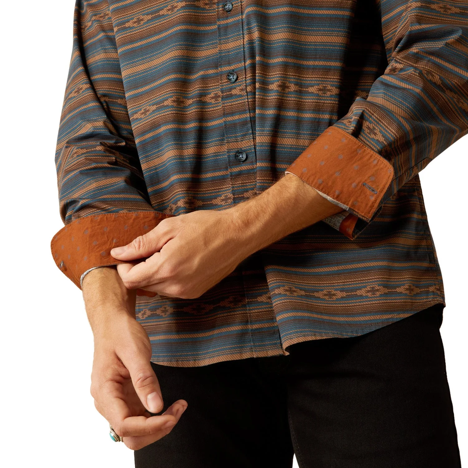 Ariat Men's Mayor Modern Fit Shirt - Turquoise - Image 2