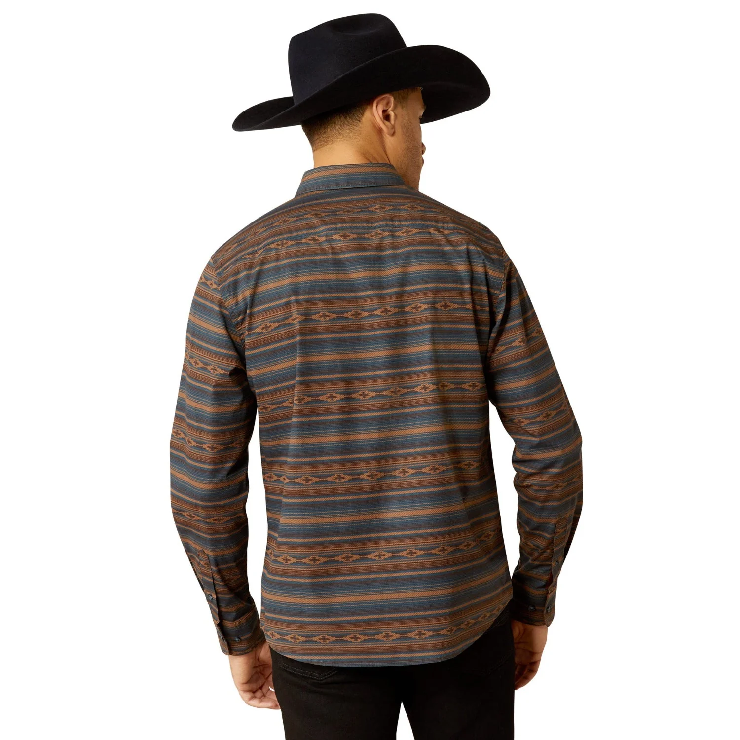 Ariat Men's Mayor Modern Fit Shirt - Turquoise - Image 3