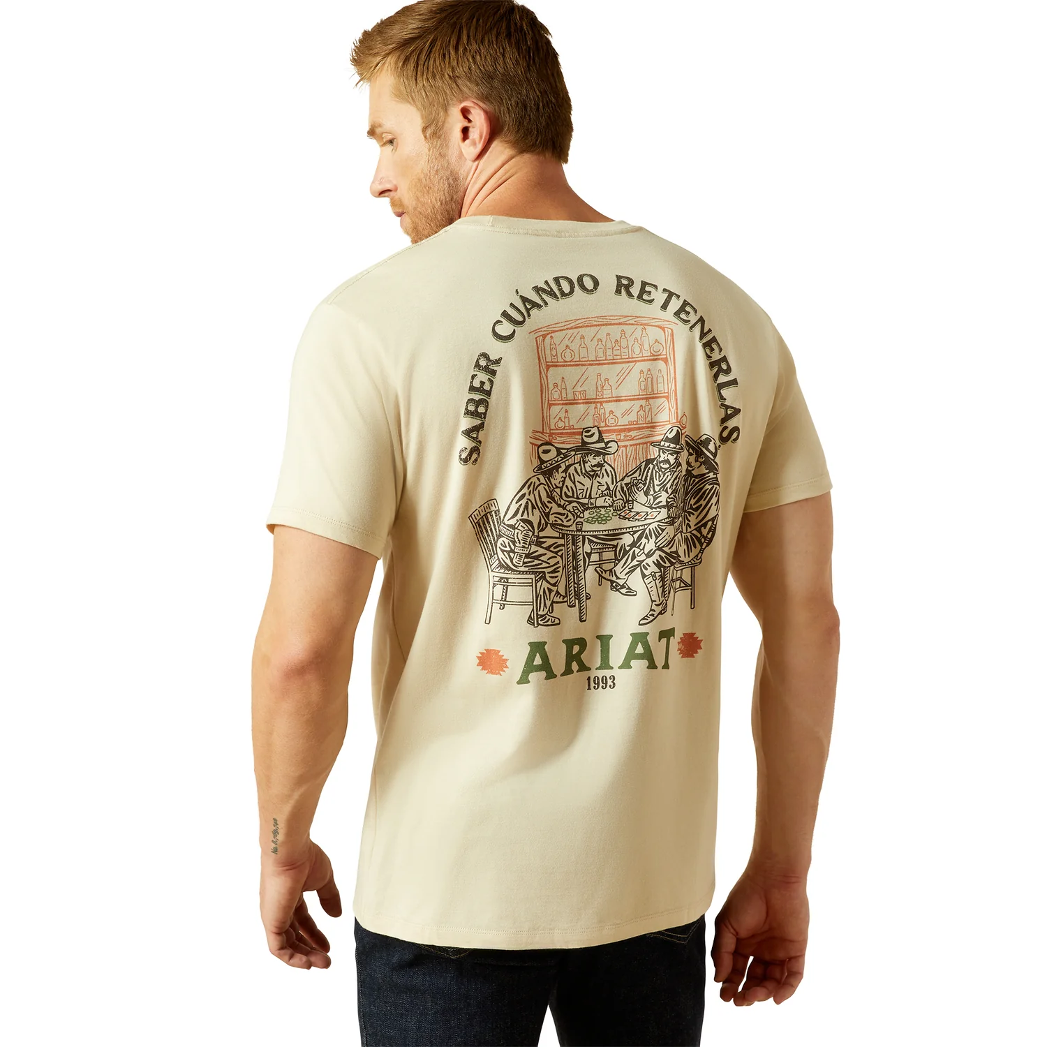 Ariat Men's Mezcal Mezclilla Tee - Natural