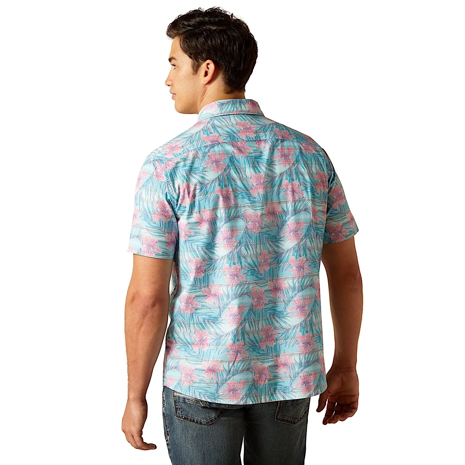 Ariat Men's Monroe Modern Fit Shirt - Misty Jade - Image 2