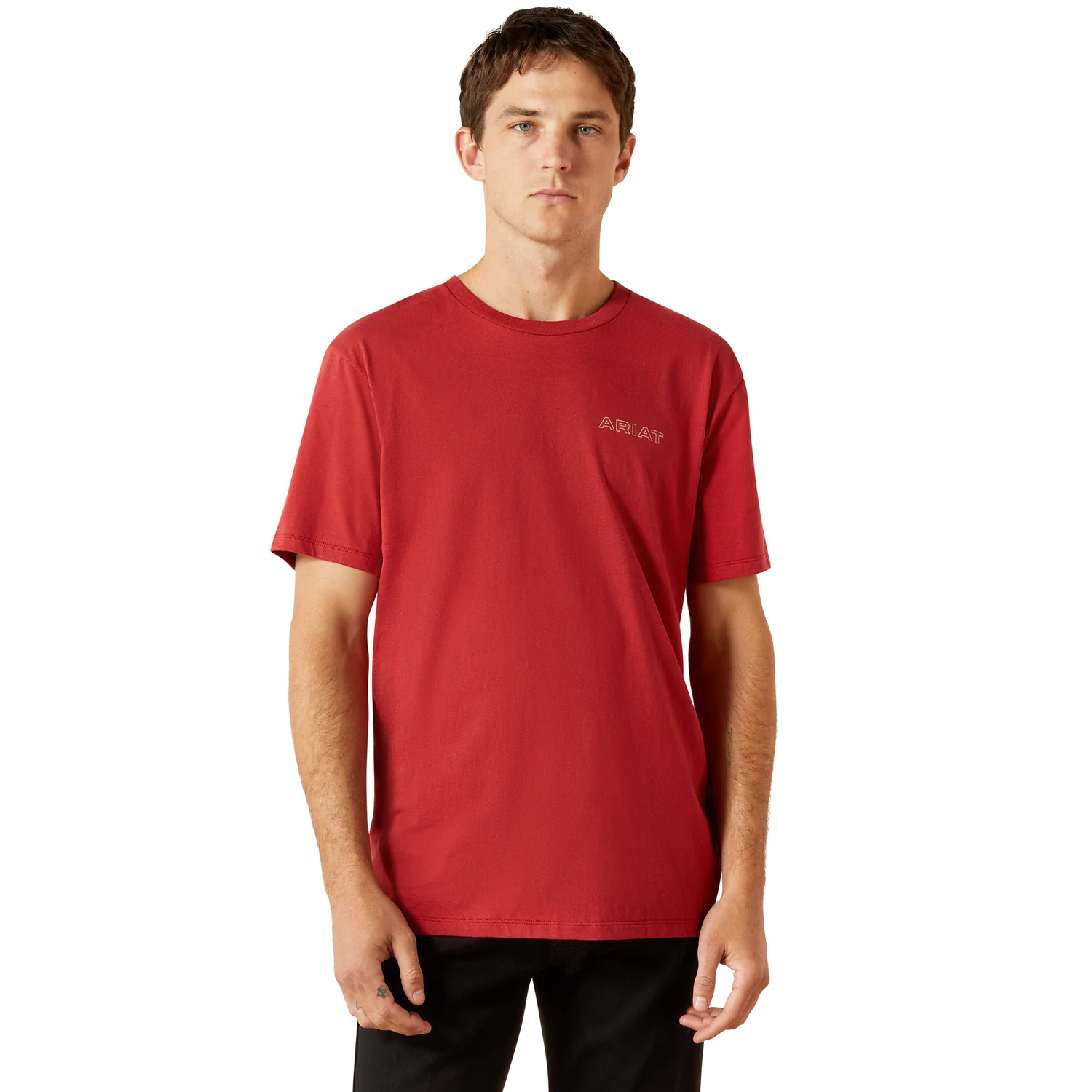 Ariat Men's Patriot Buffalo Coin Tee - Brick Red