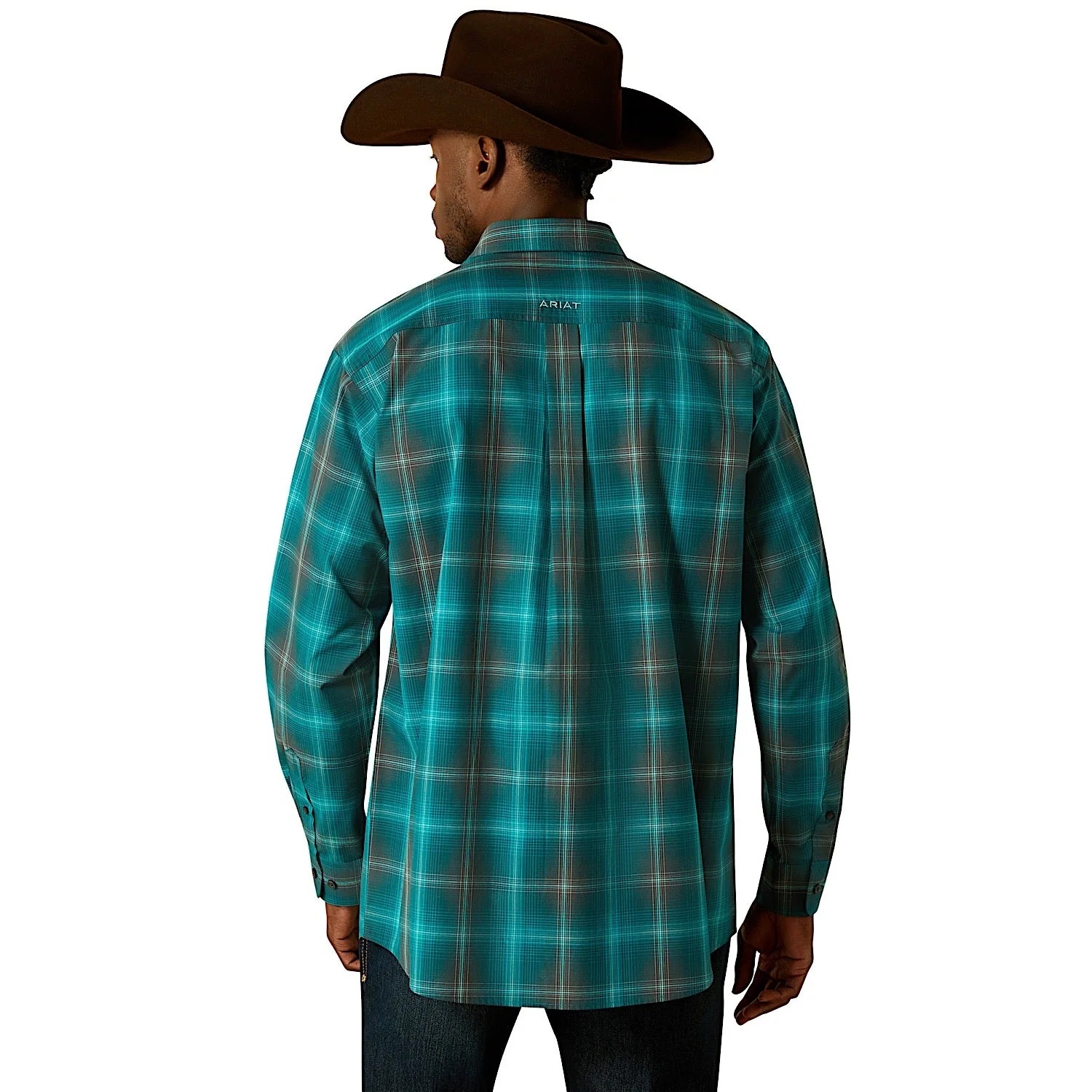 Ariat Men's Pro Series Bear Classic Fit Shirt - Dark Teal - Image 2