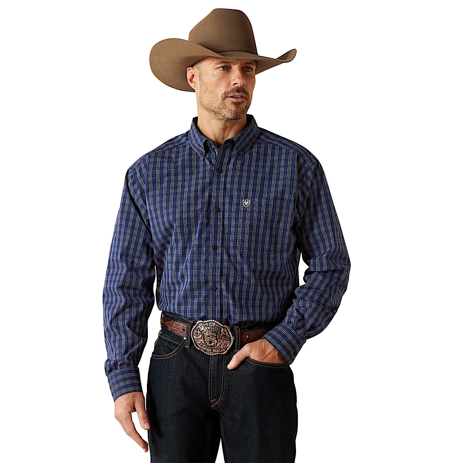 Ariat Men's Pro Series Sawyer Shirt - Dark Blue