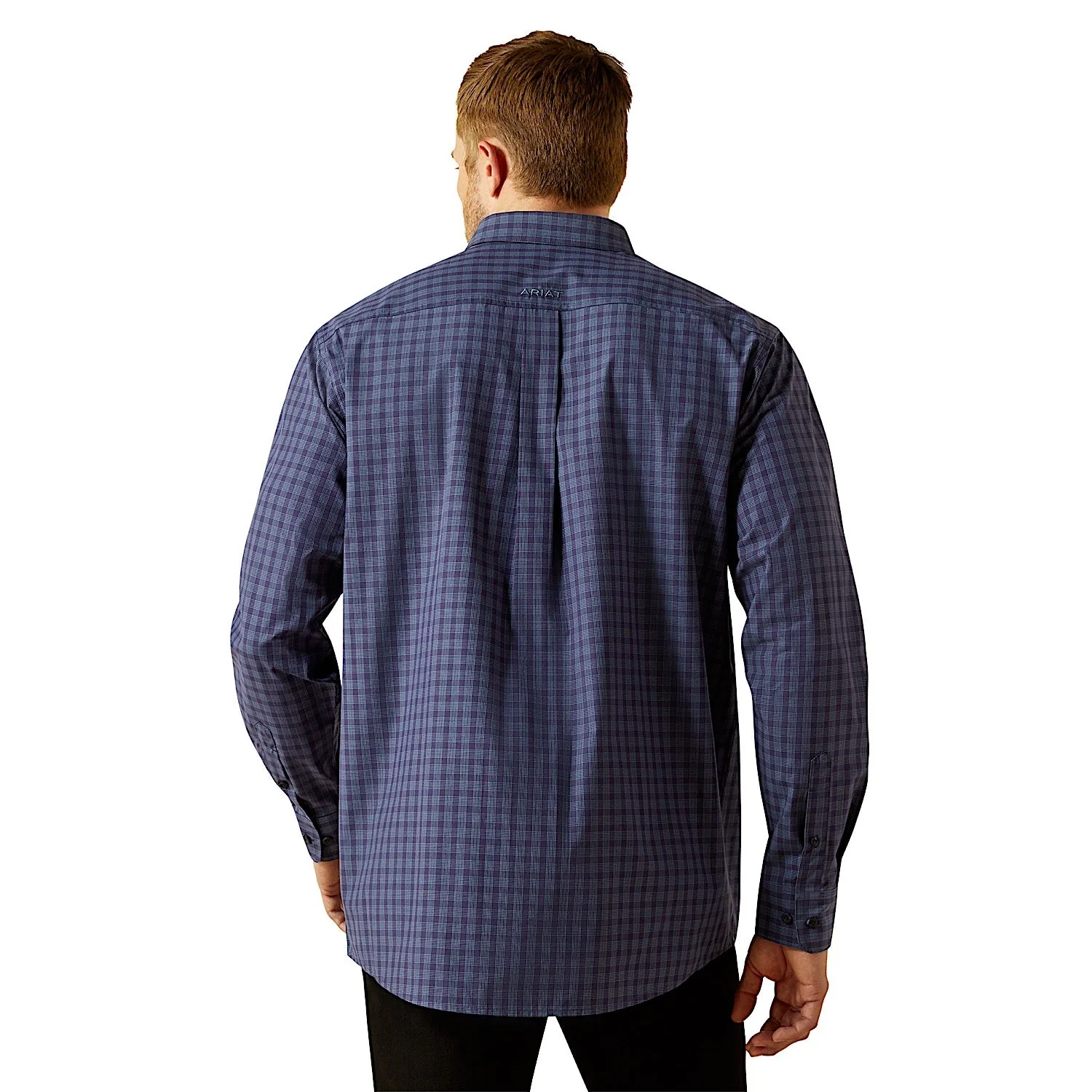 Ariat Men's Pro Series Tate Classic Fit Shirt - Navy - Image 2