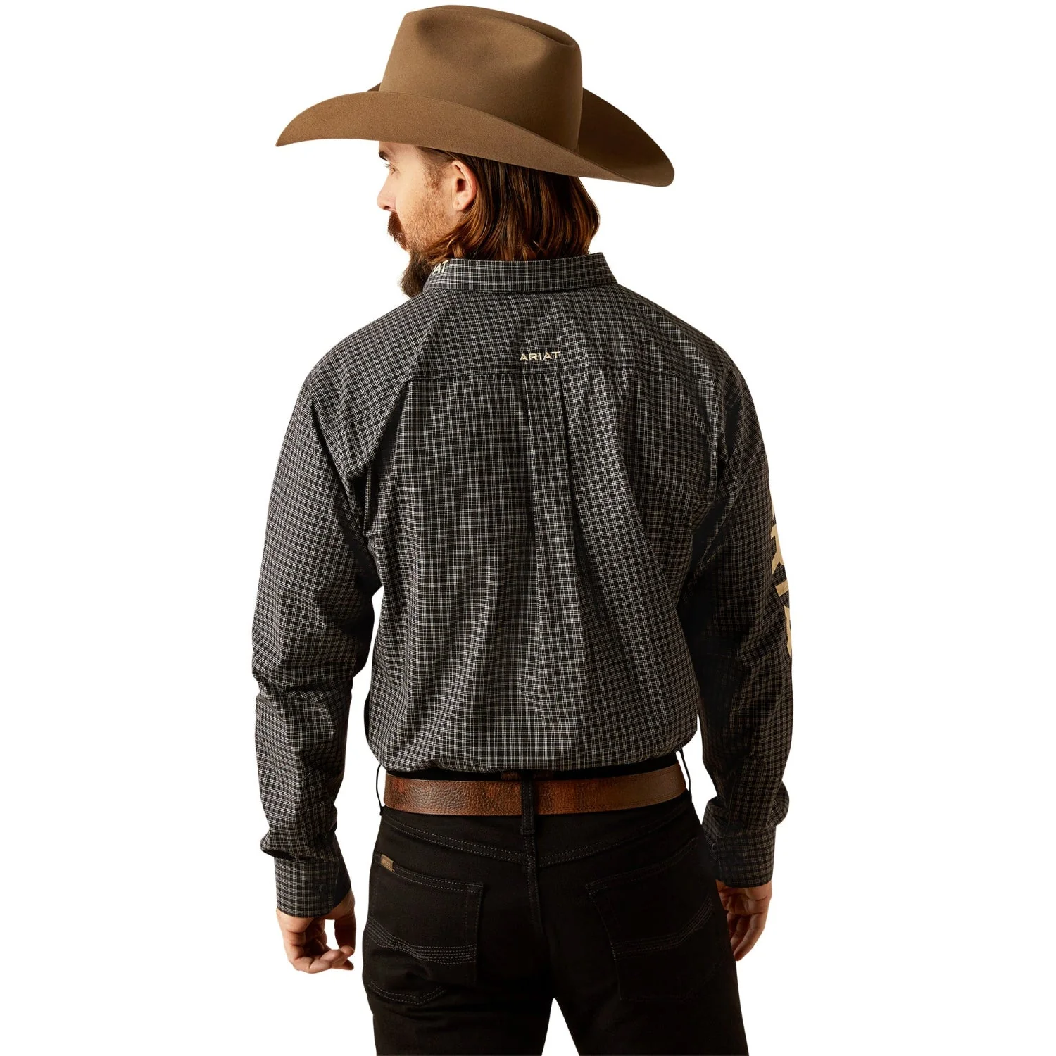 Ariat Men's Pro Series Team Otto Classic Fit Shirt - Black/Khaki - Image 2