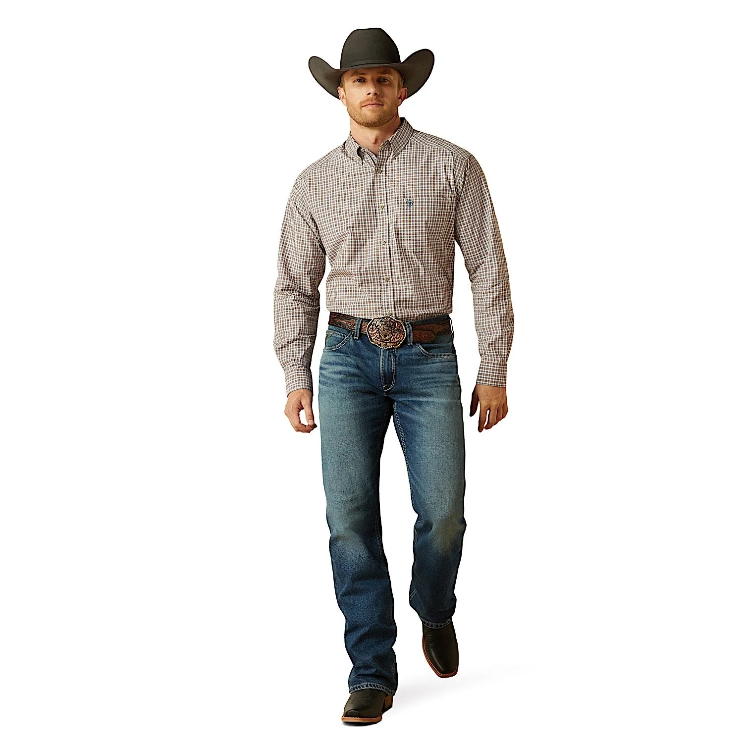 Ariat Men's Pro Series Trevor Classic Fit Shirt - Burgundy - Image 3