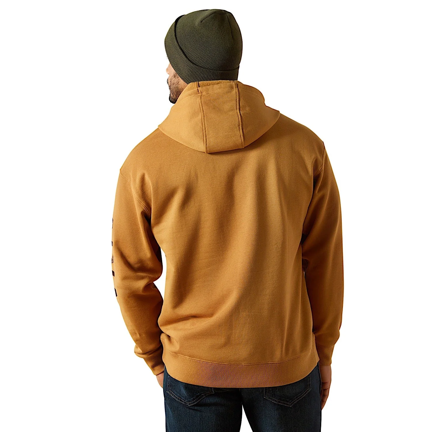 Ariat Men's Rebar Graphic Hoodie - Dijon/Mole - Image 2