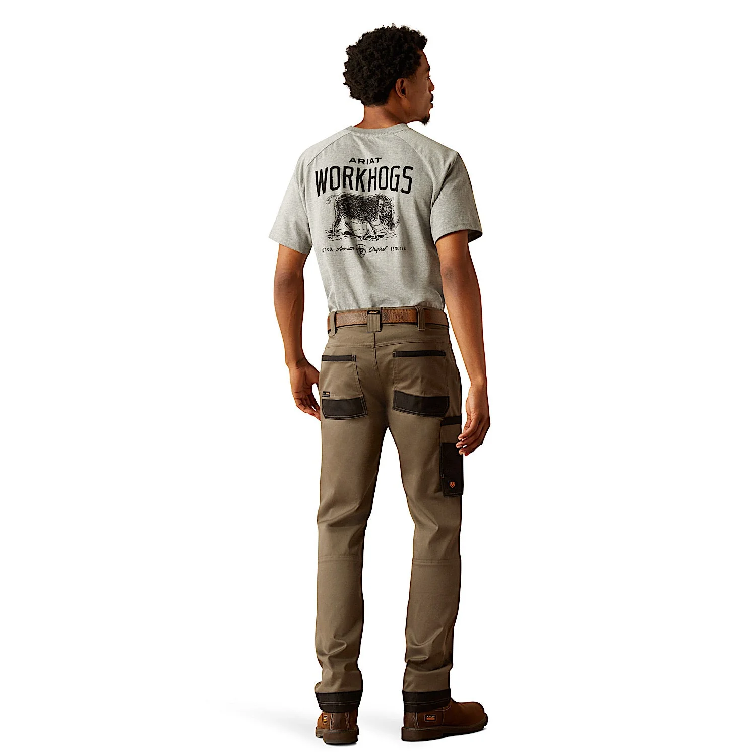 Ariat Men's Rebar M8 Modern Utility Pant - Fox Hunter - Image 6