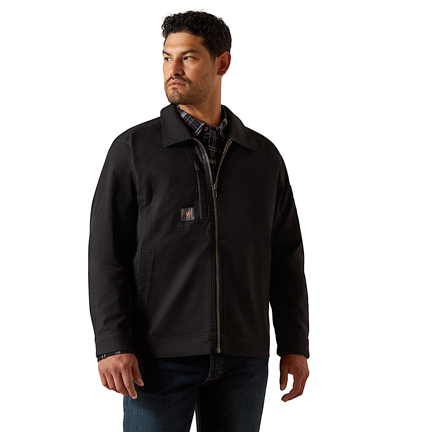 Ariat Men's Rebar Made Tough Shop Jacket - Black