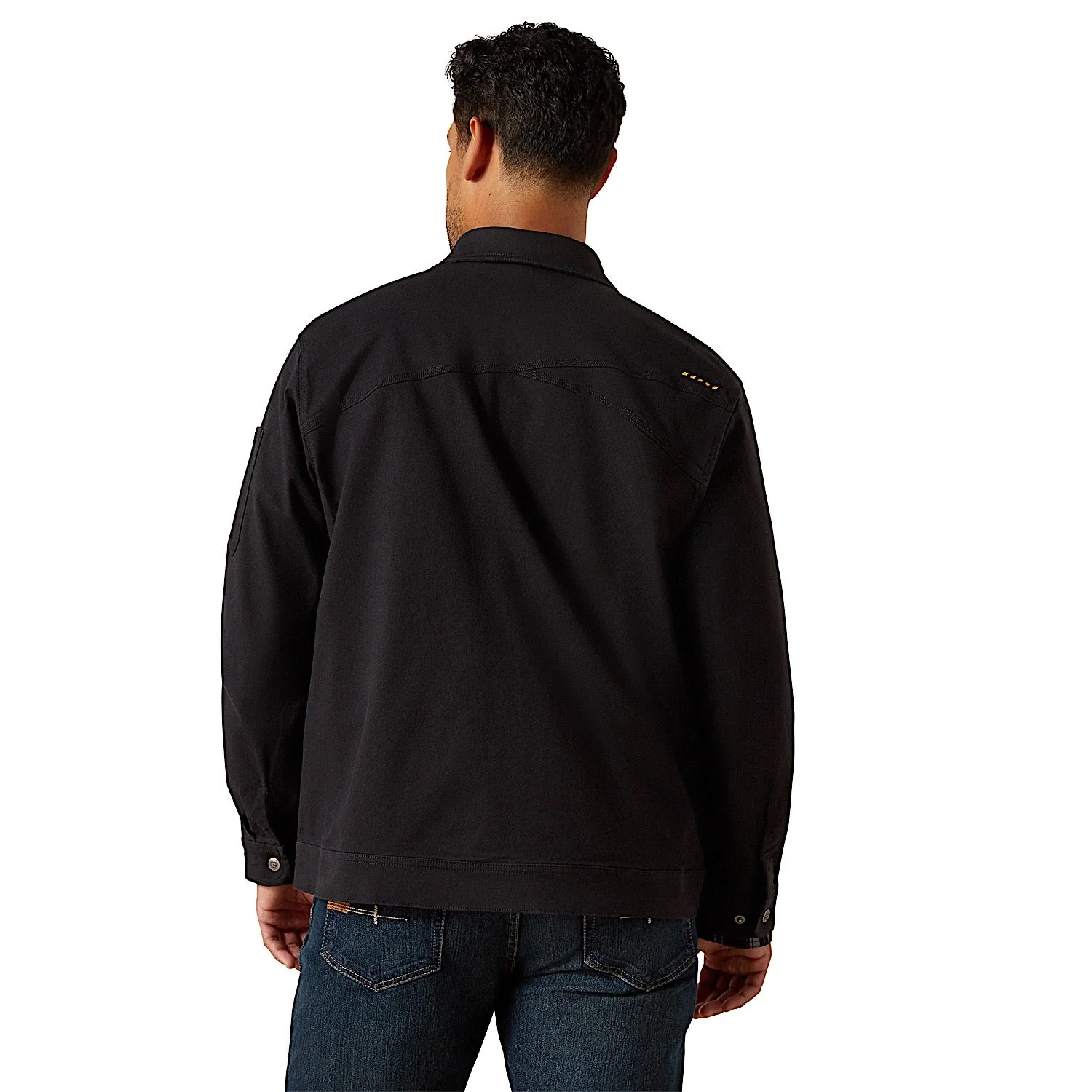 Ariat Men's Rebar Made Tough Shop Jacket - Black - Image 2
