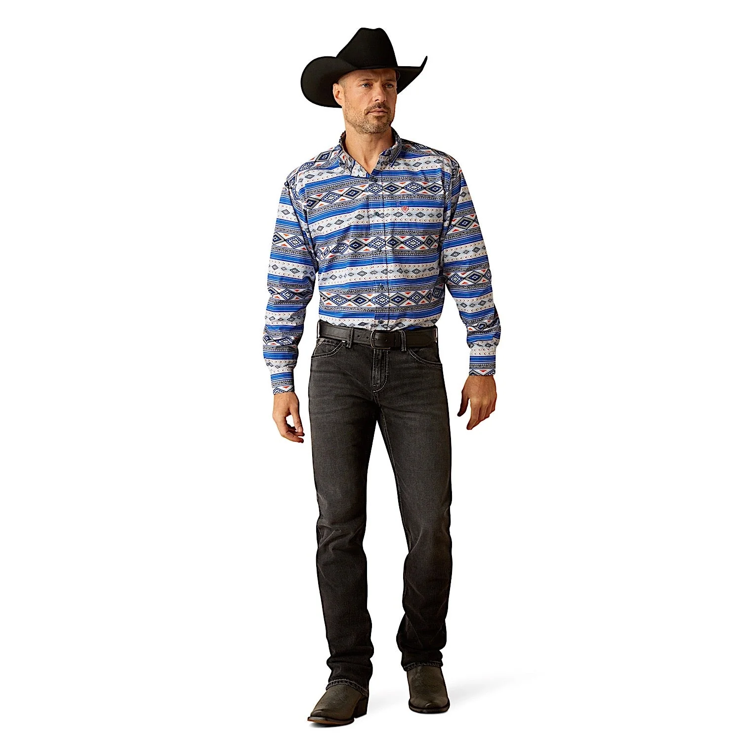 Ariat Men's Ryder Shirt - Royal Blue - Image 4