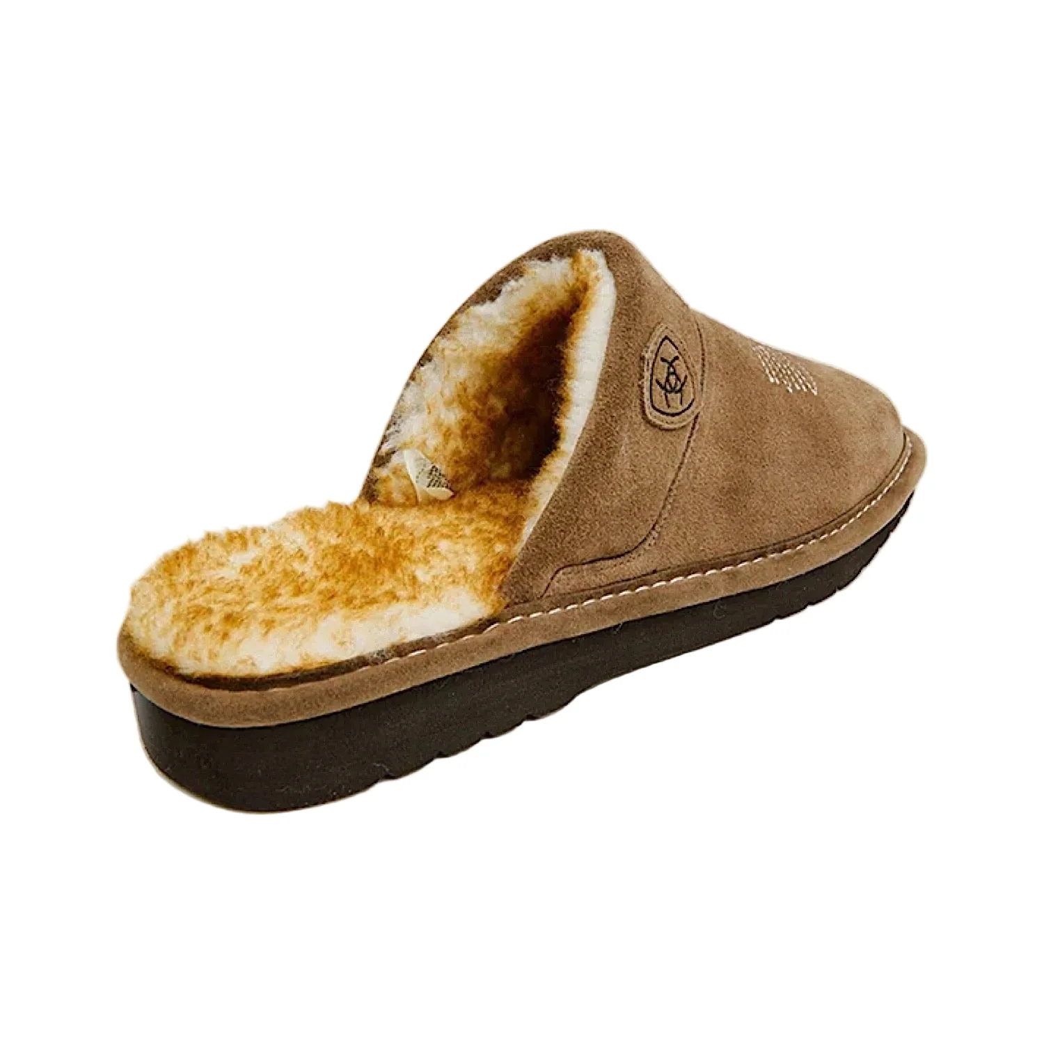 Ariat Men's Silversmith Square Toe Slipper - Stone - Image 4