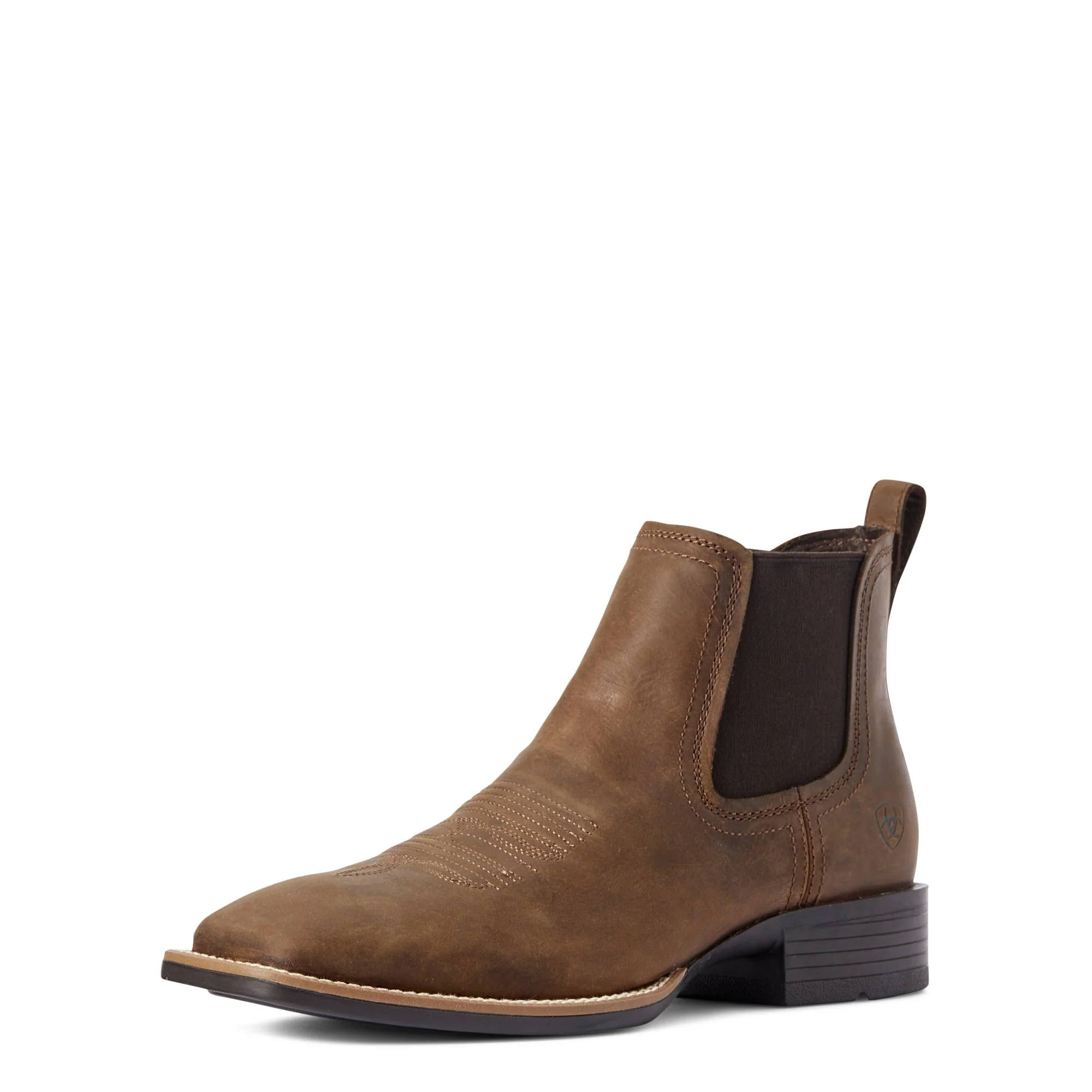 Ariat Men's Sport Booker Wide Square Toe Boot - Distressed Tan