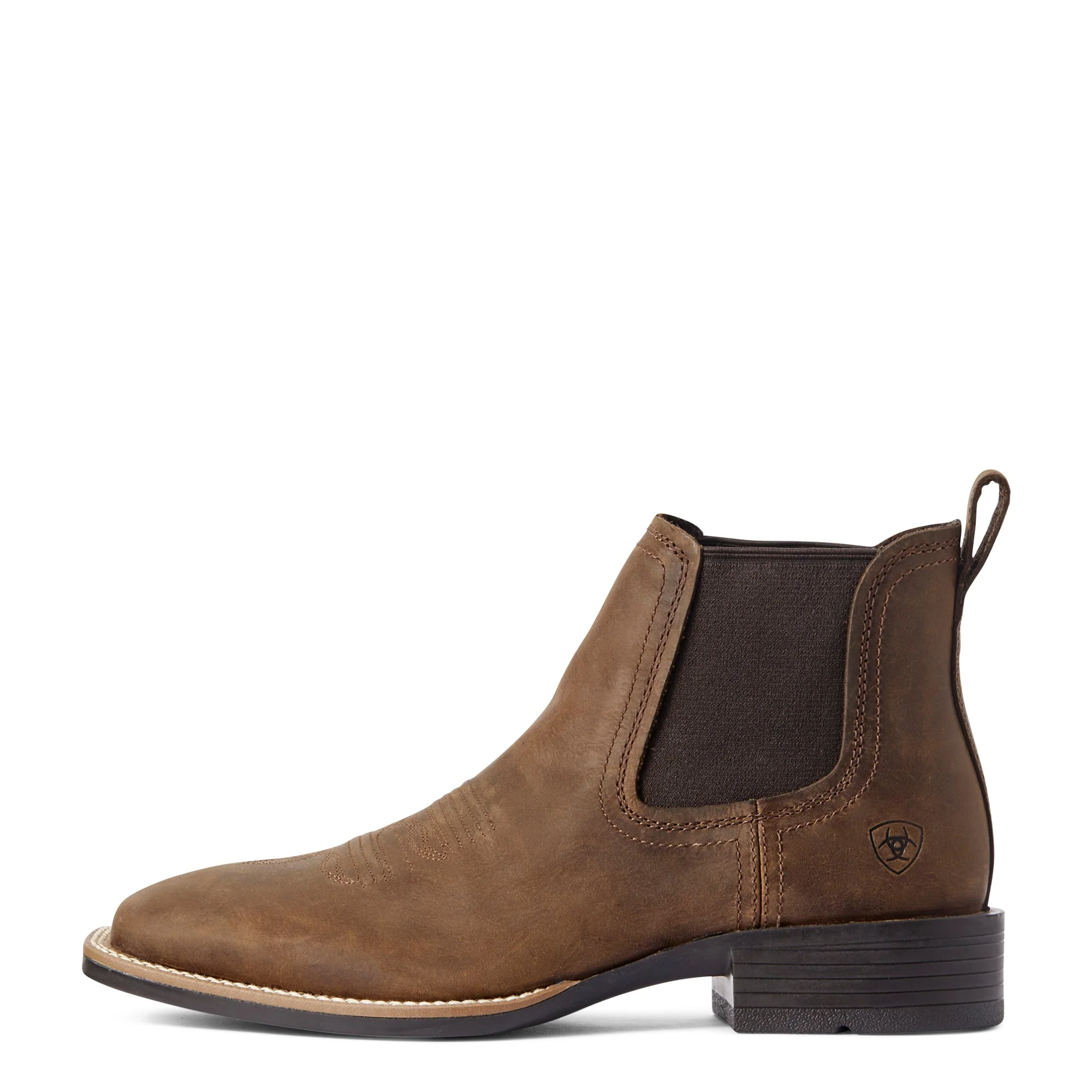 Ariat Men's Sport Booker Wide Square Toe Boot - Distressed Tan - Image 4