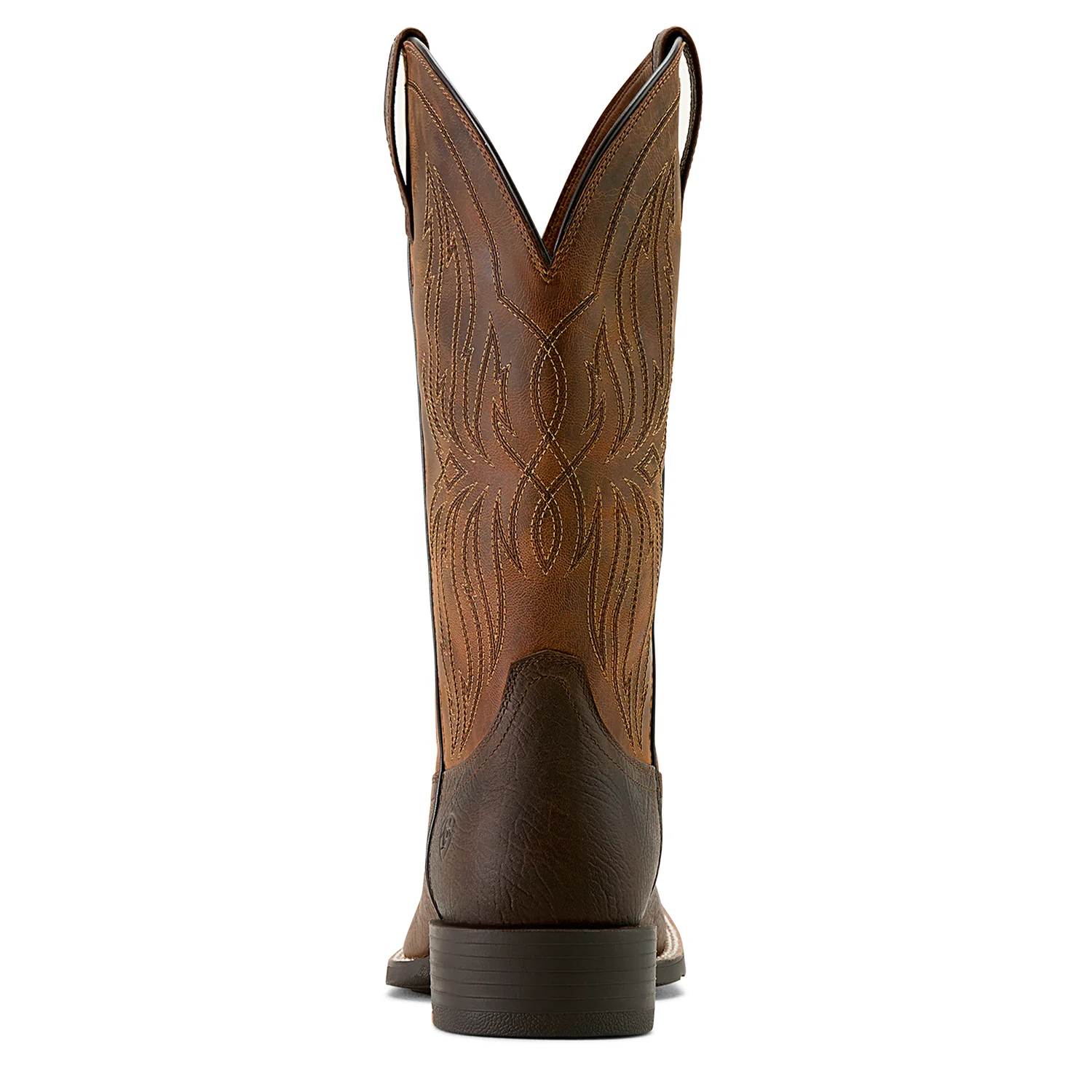 Ariat Men's Sport Rustler Cowboy Boot - Toffee Hippo Print/Rich Oak - Image 2
