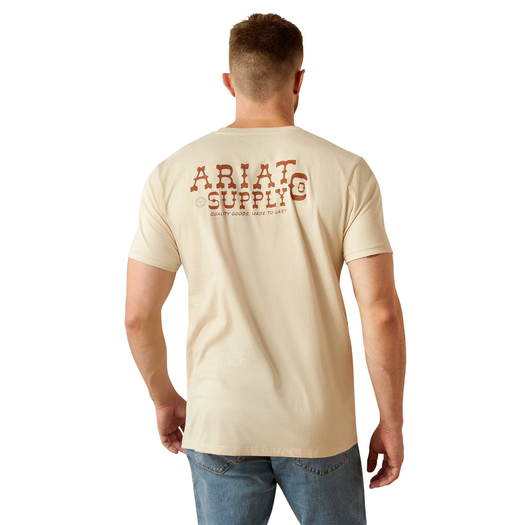 Ariat Men's Supply Co. Short Sleeve T Shirt - Natural