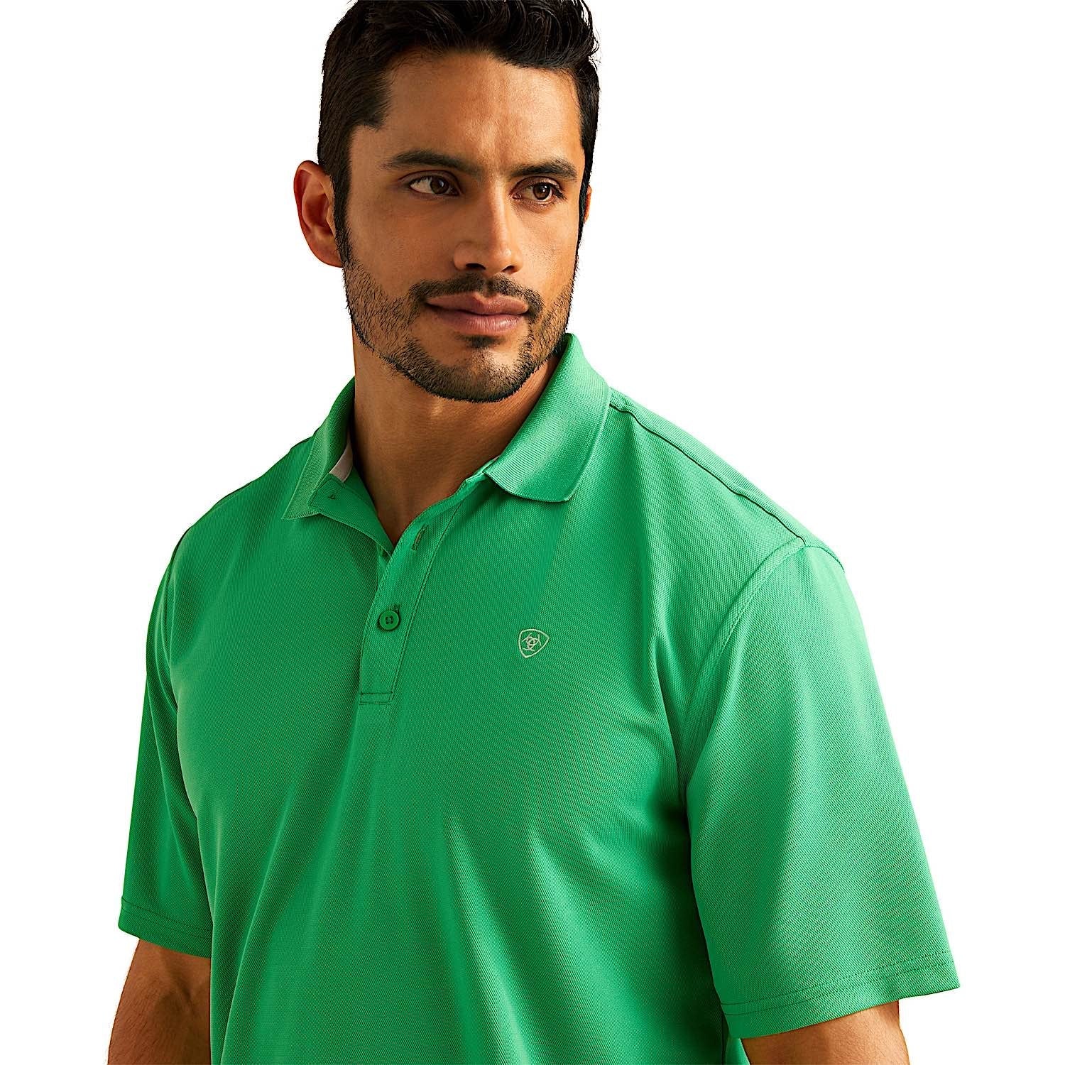 Ariat Mens TEK Polo - Fern Green - Image 4