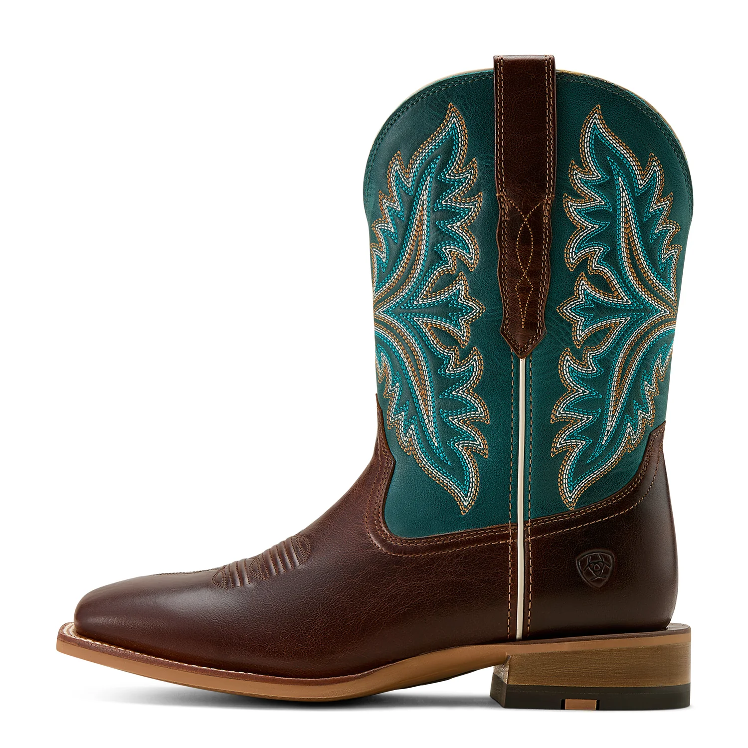 Ariat Men's Walker Cowboy Boot - Espresso/Scuba Blue - Image 3