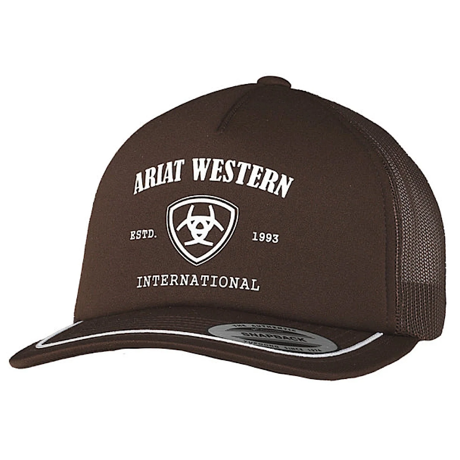 Ariat Men's Western International Foam Front Mesh Cap - Brown